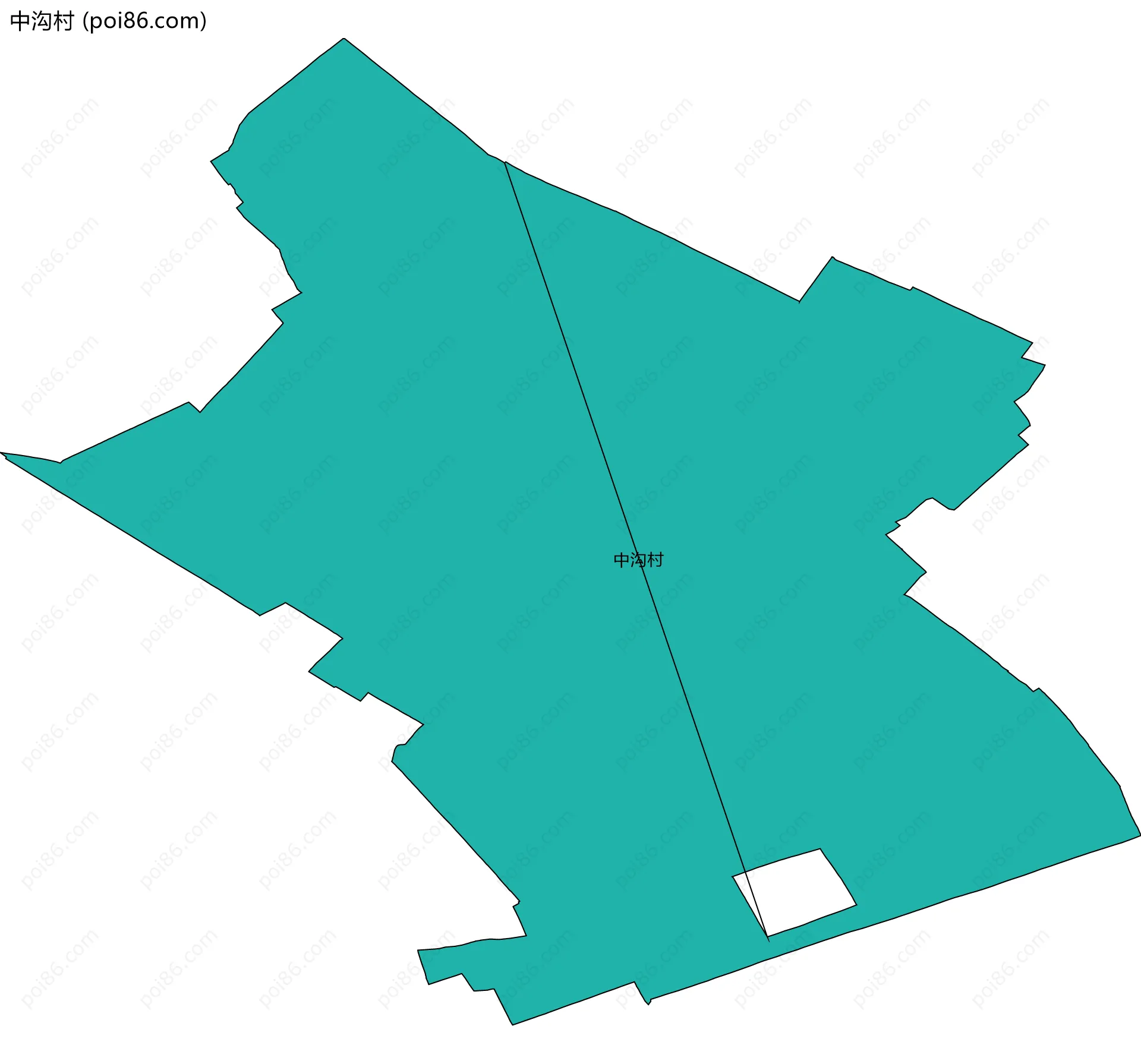 中沟村边界地图