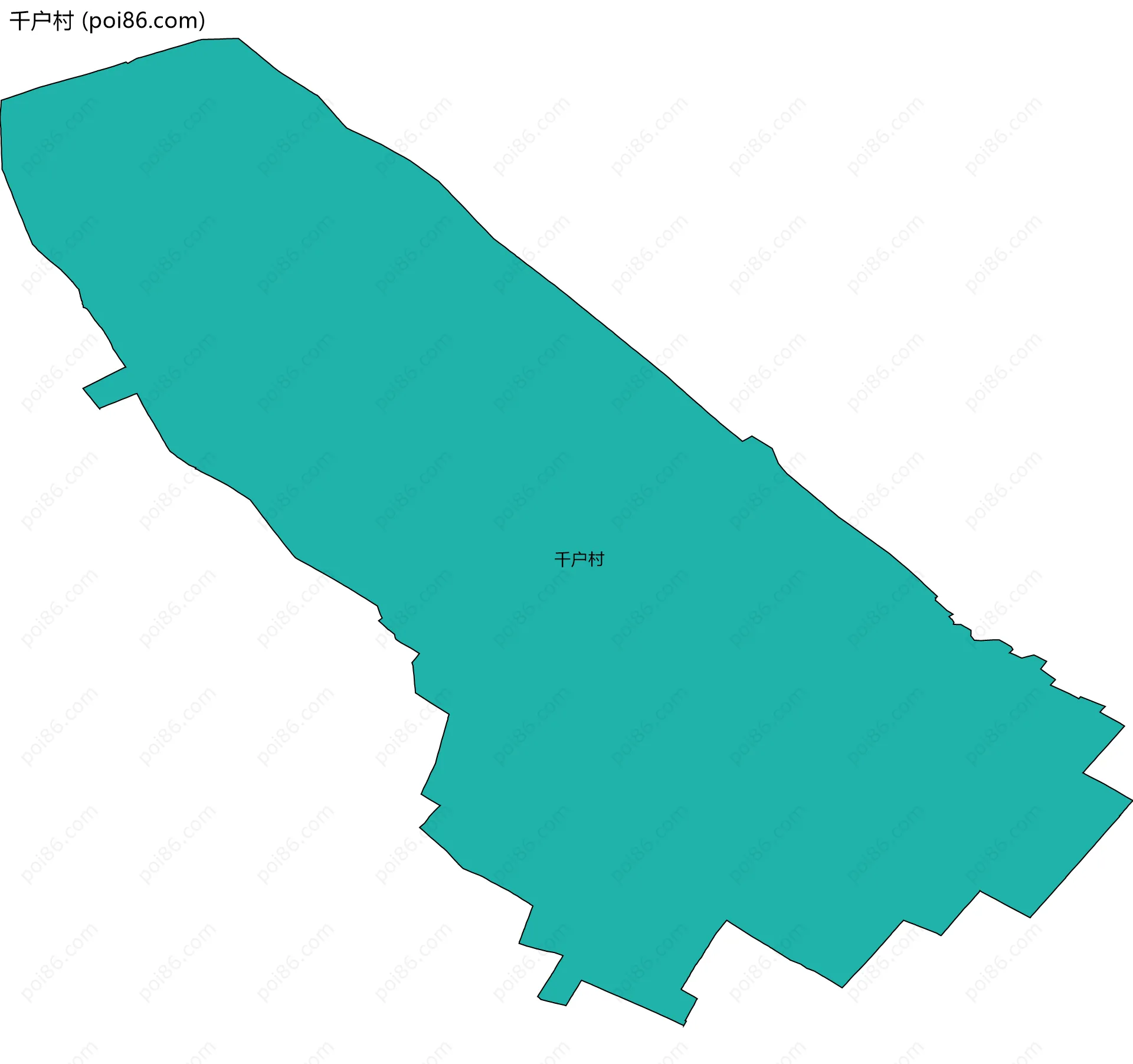 千户村边界地图