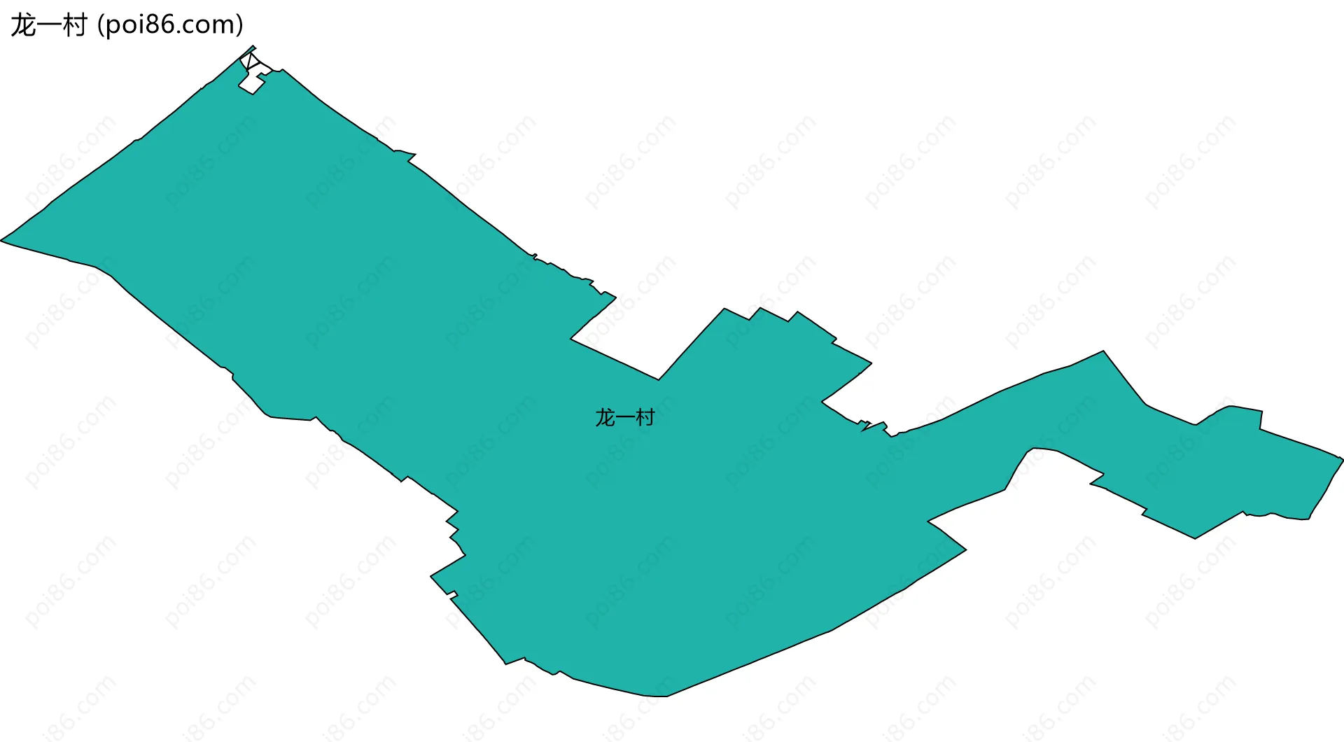 龙一村边界地图