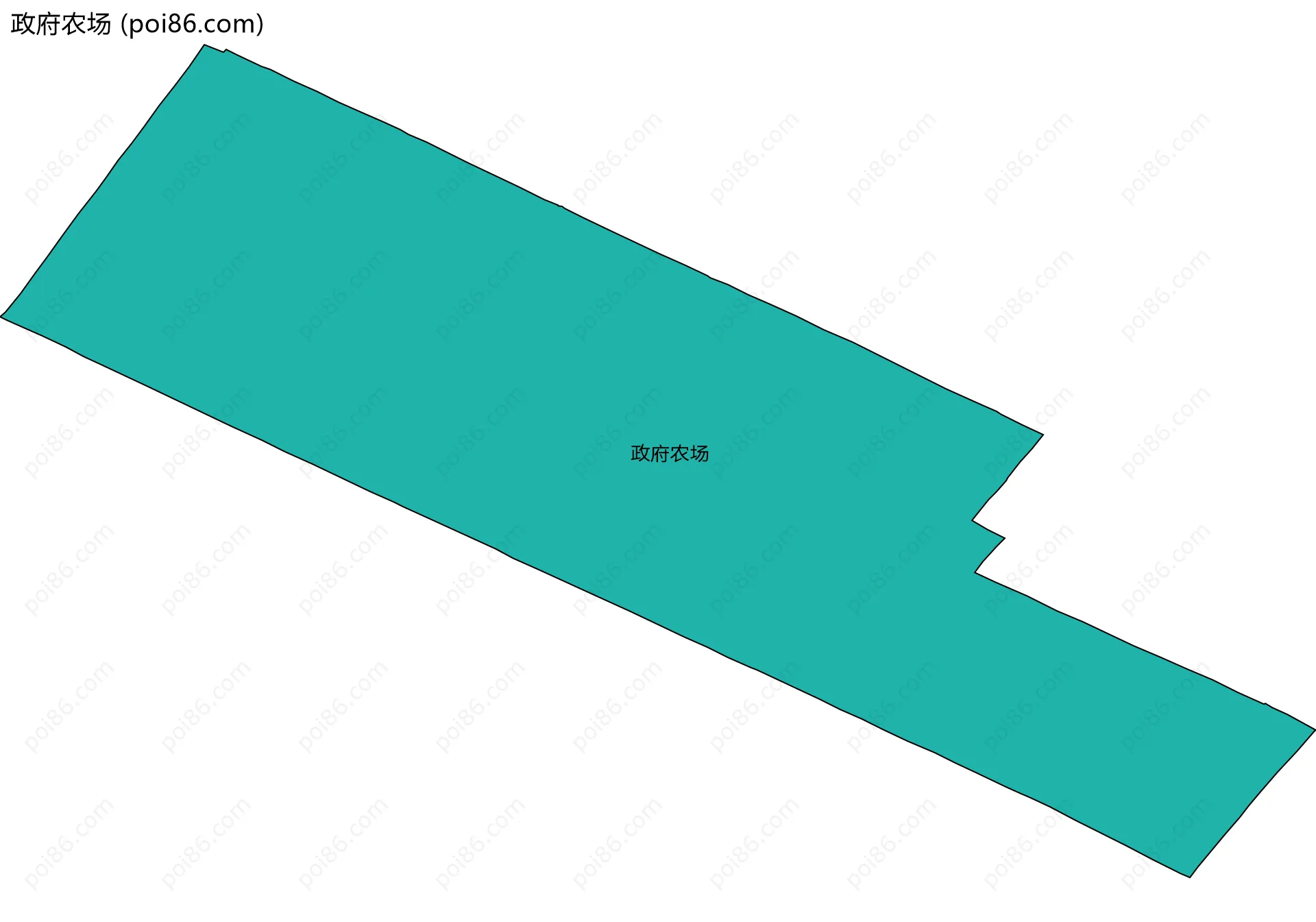 政府农场边界地图