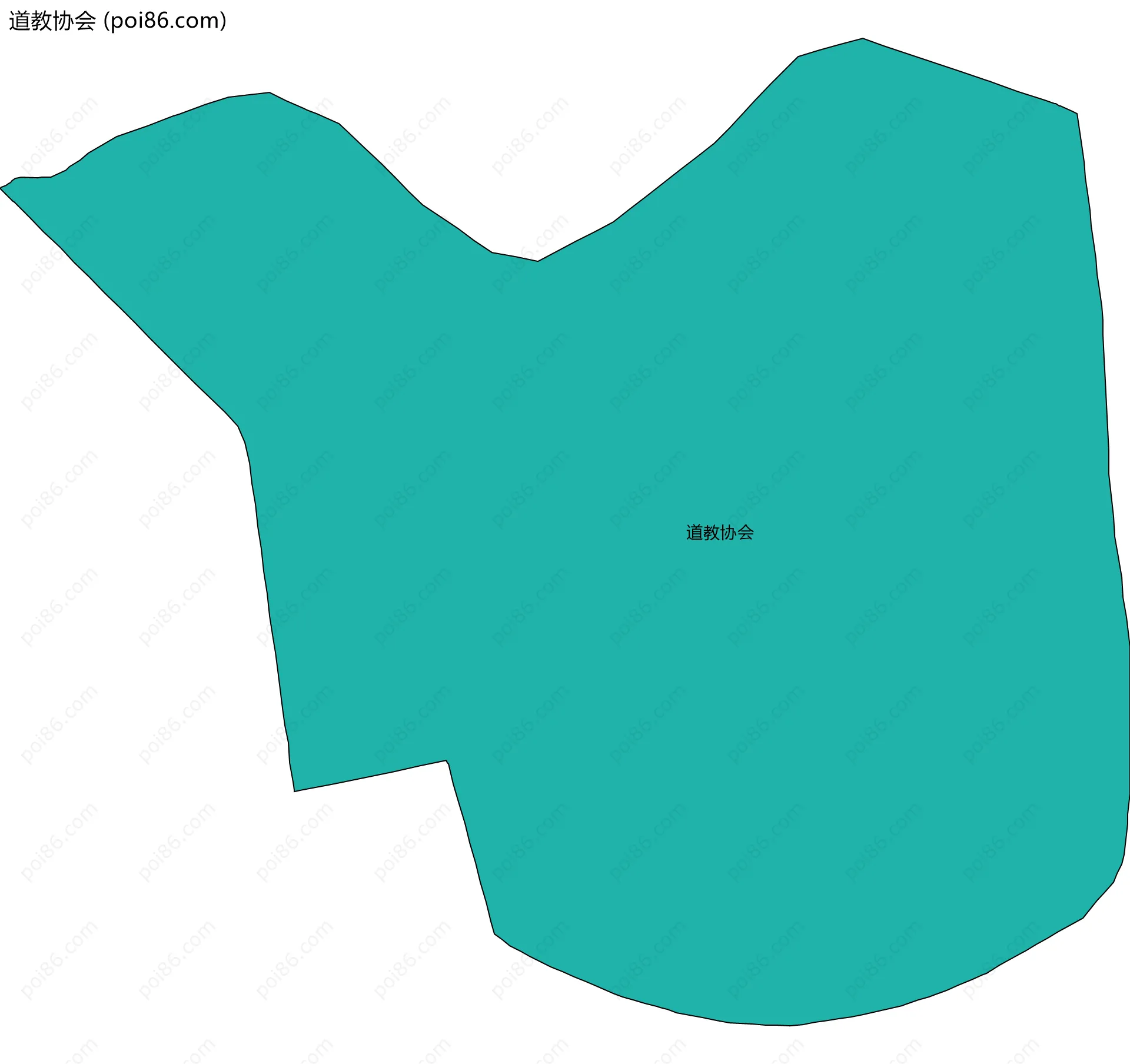 道教协会边界地图