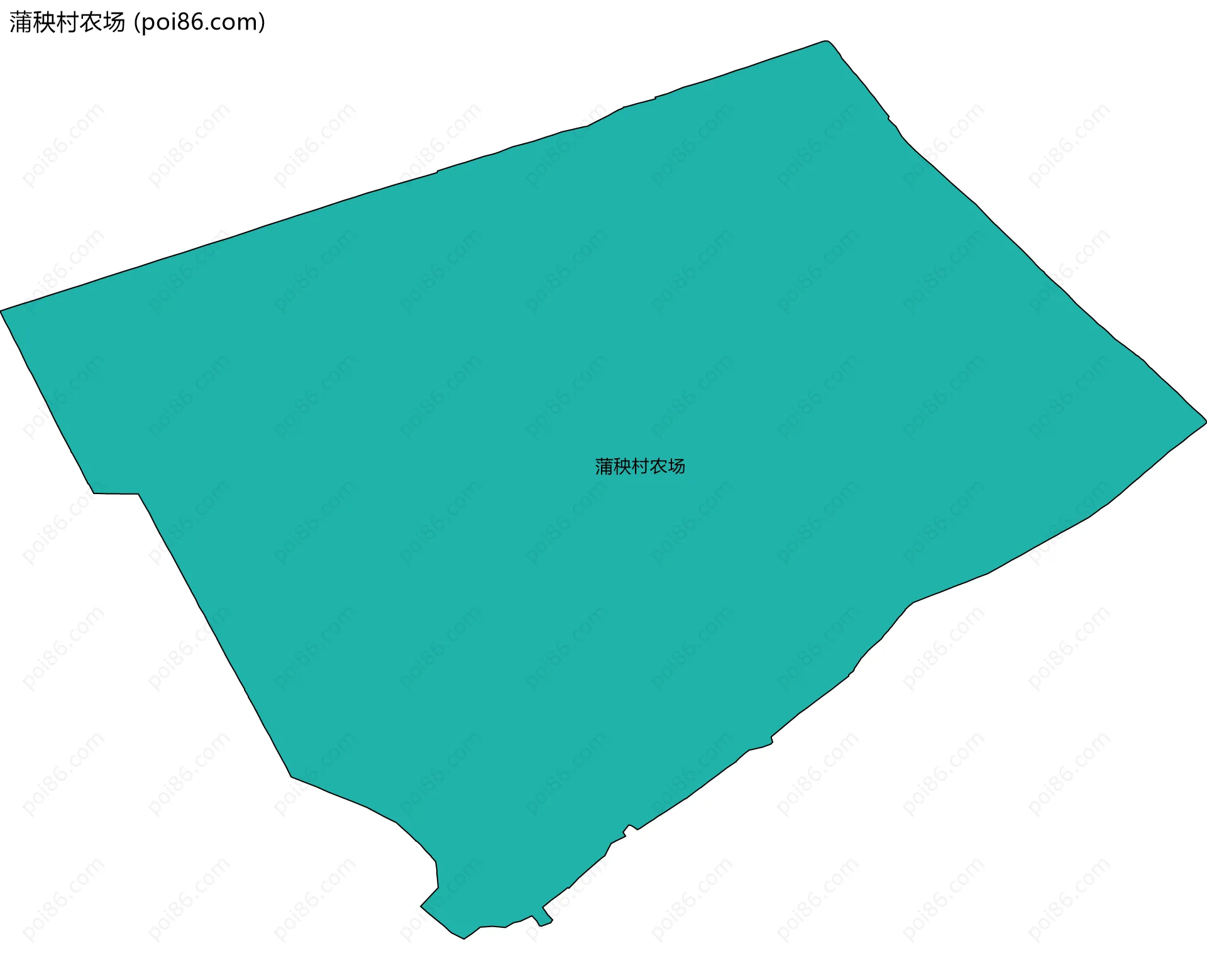 蒲秧村农场边界地图
