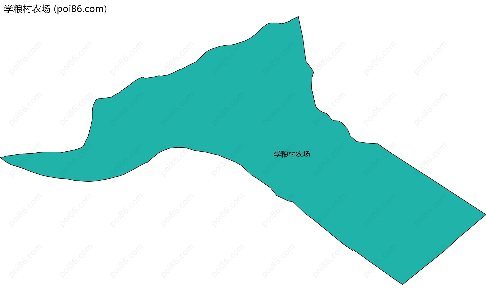 学粮村农场边界地图