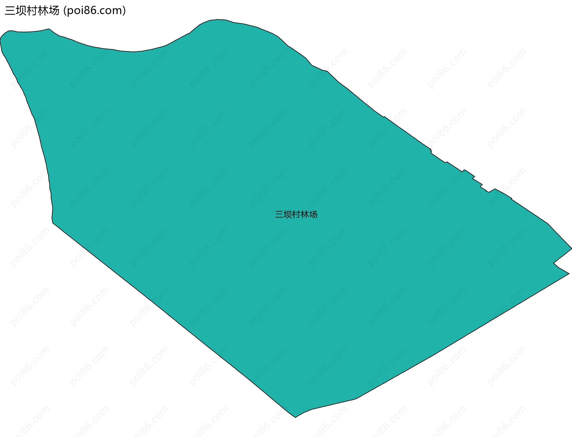 三坝村林场边界地图