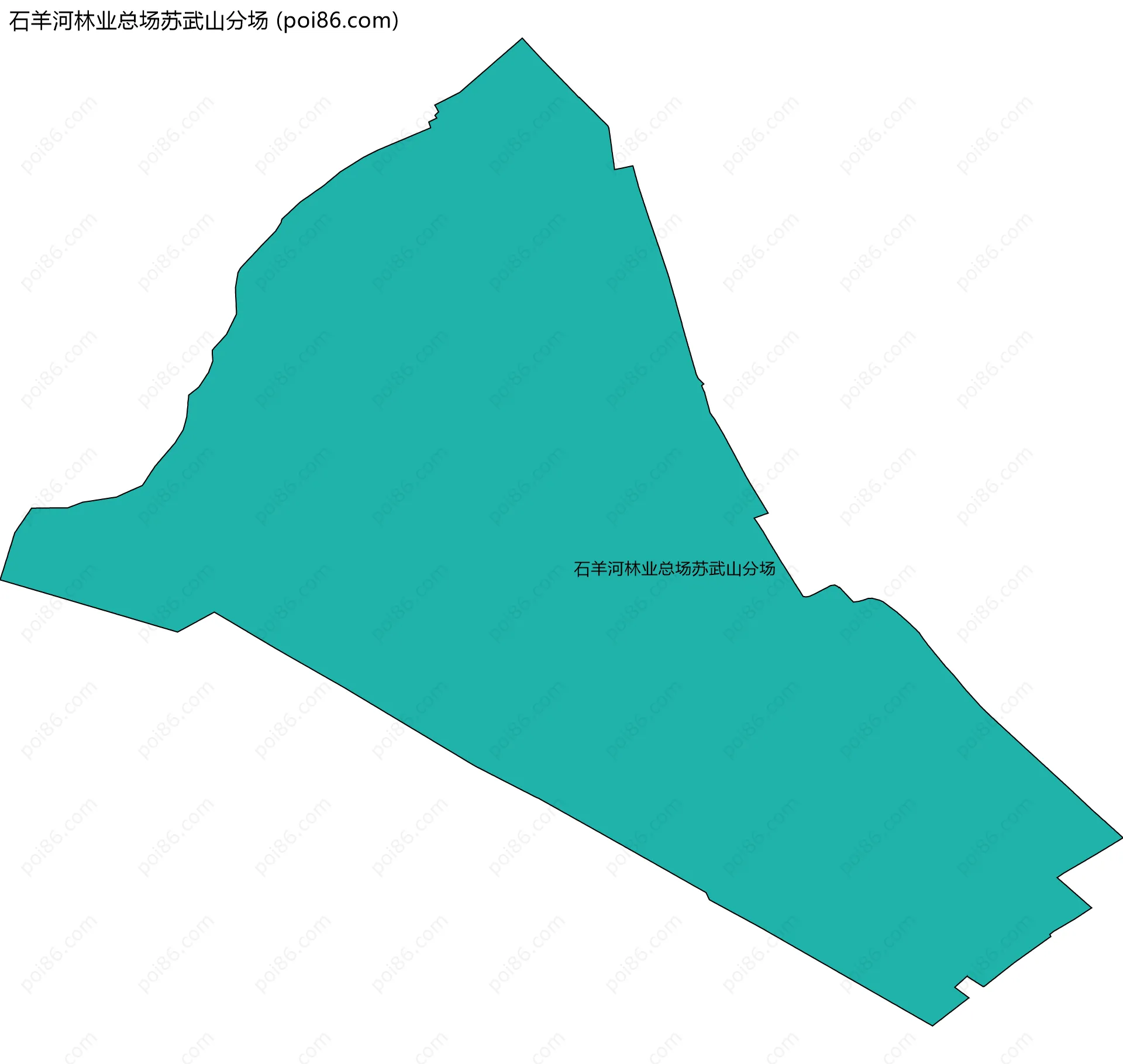 石羊河林业总场苏武山分场边界地图