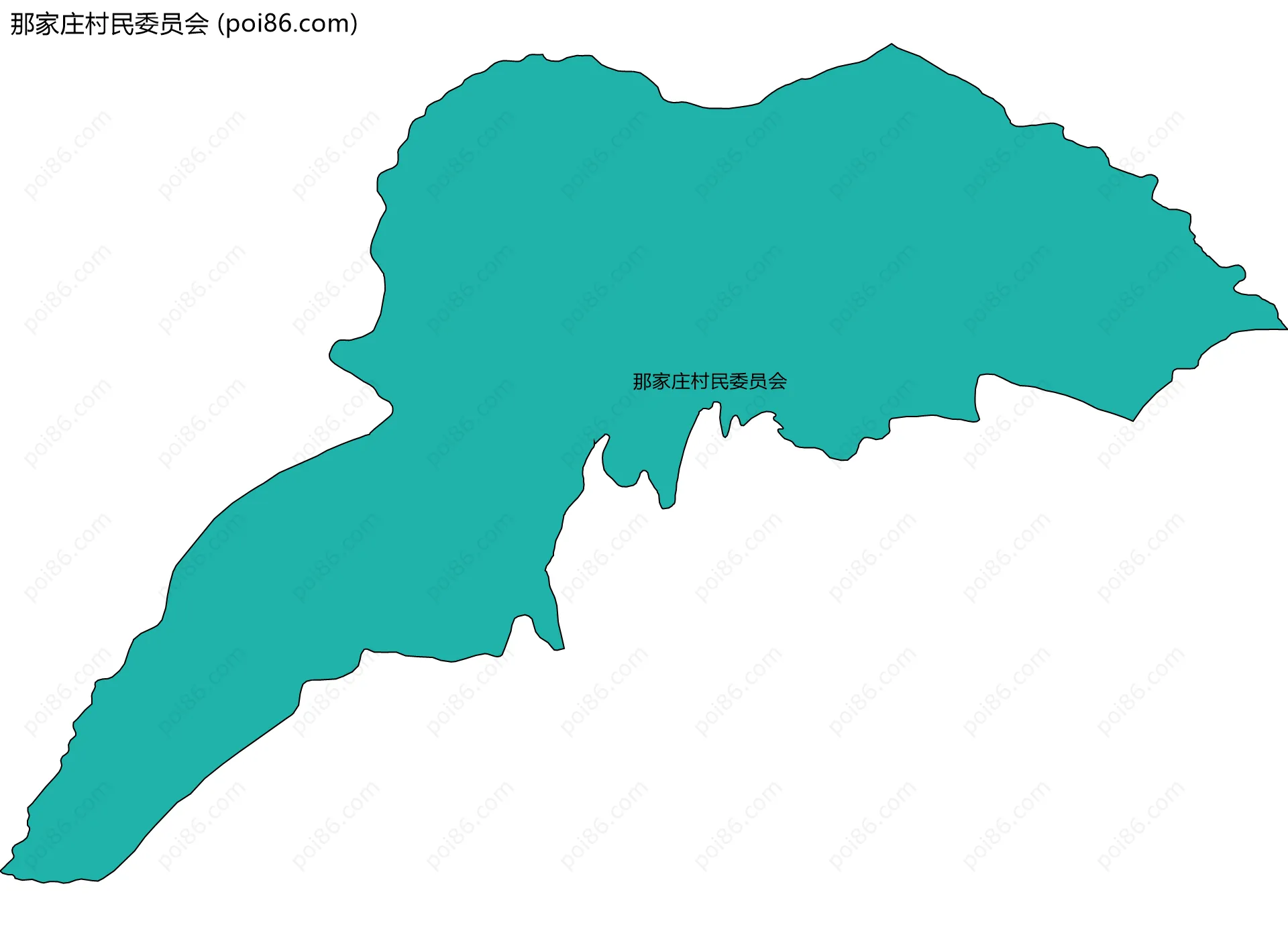 那家庄村民委员会边界地图