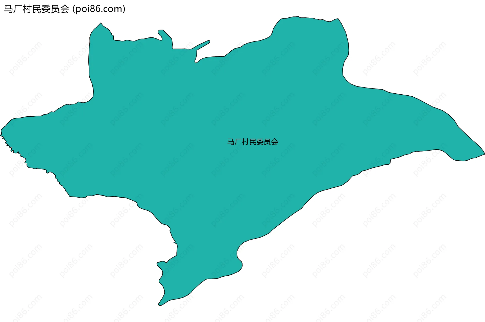 马厂村民委员会边界地图