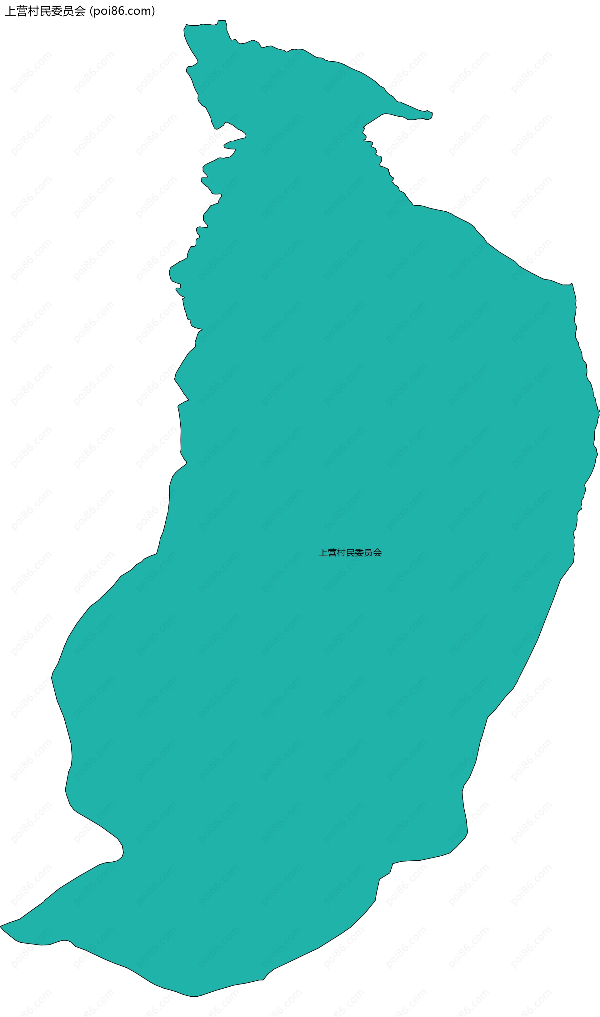上营村民委员会边界地图