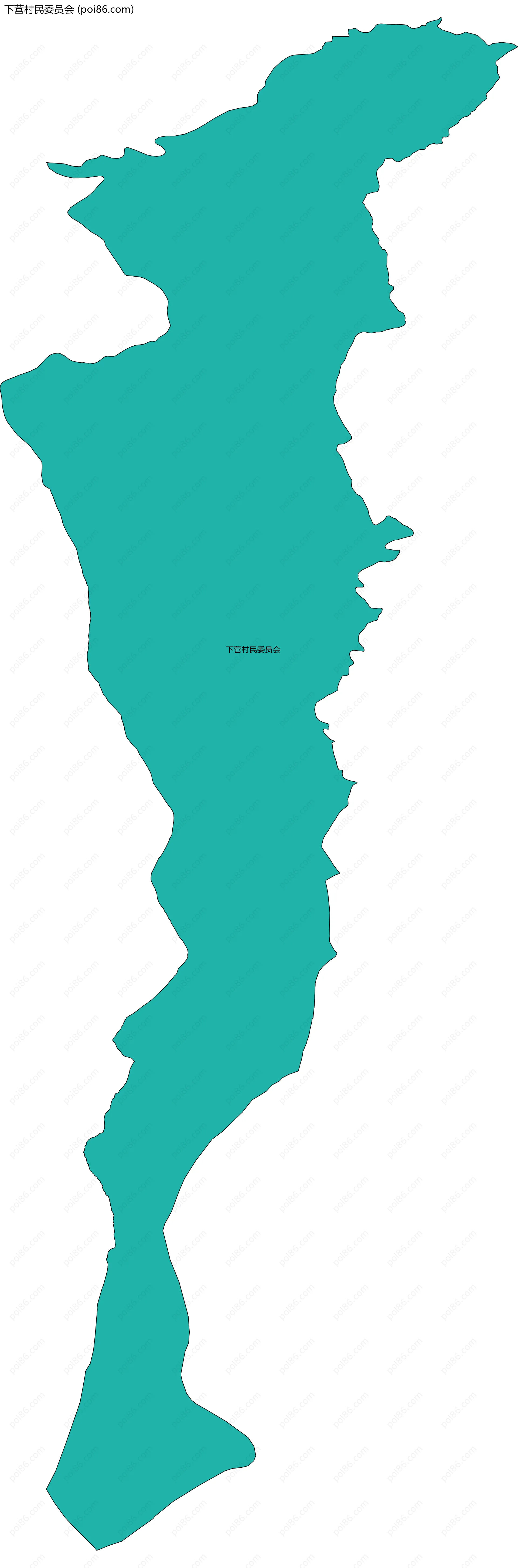 下营村民委员会边界地图