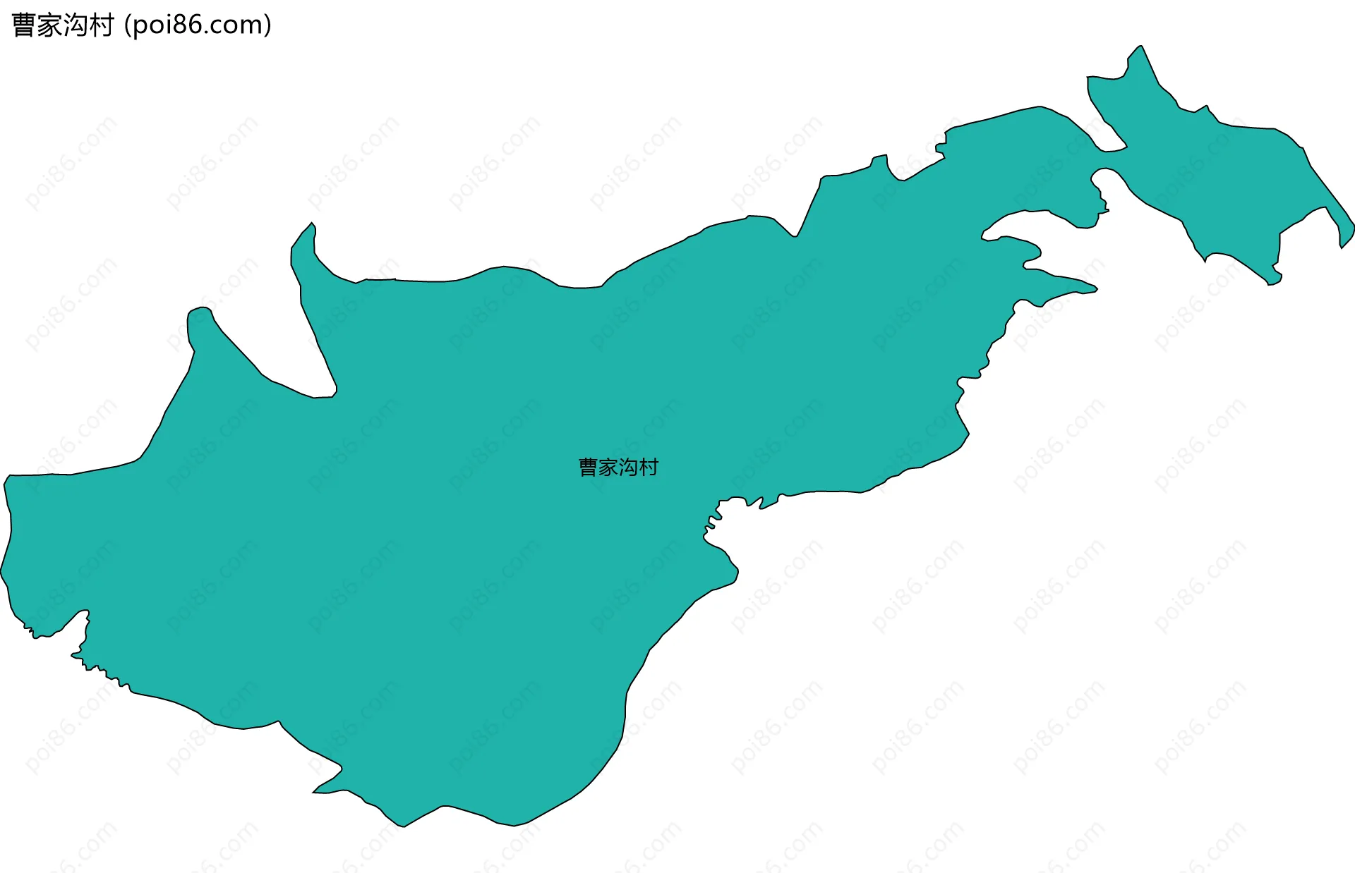 曹家沟村边界地图