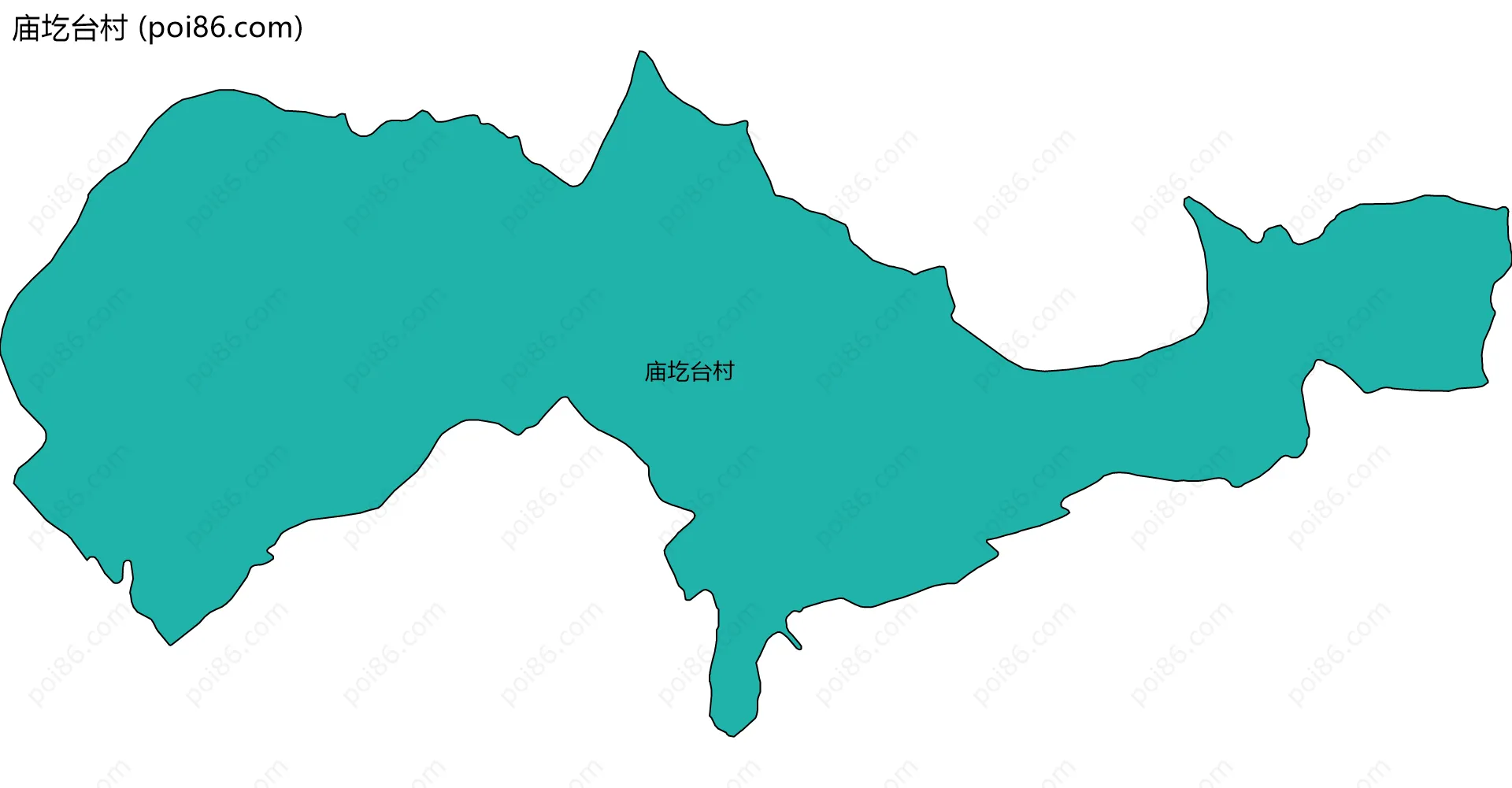 庙圪台村边界地图