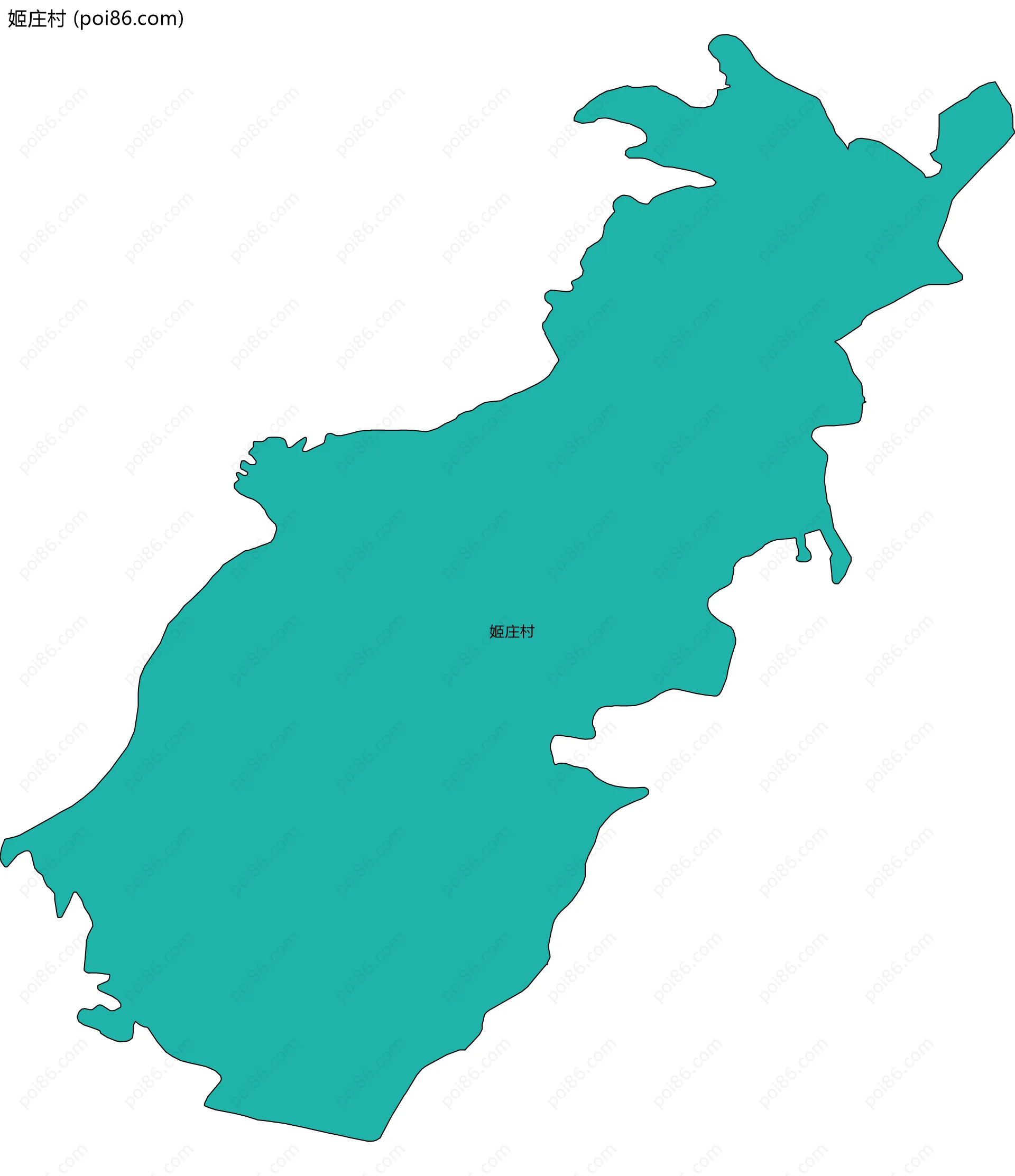 姬庄村边界地图