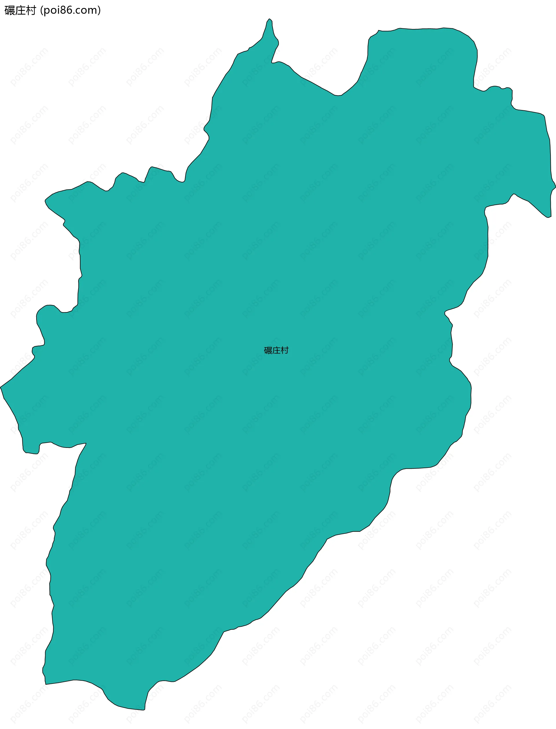 碾庄村边界地图