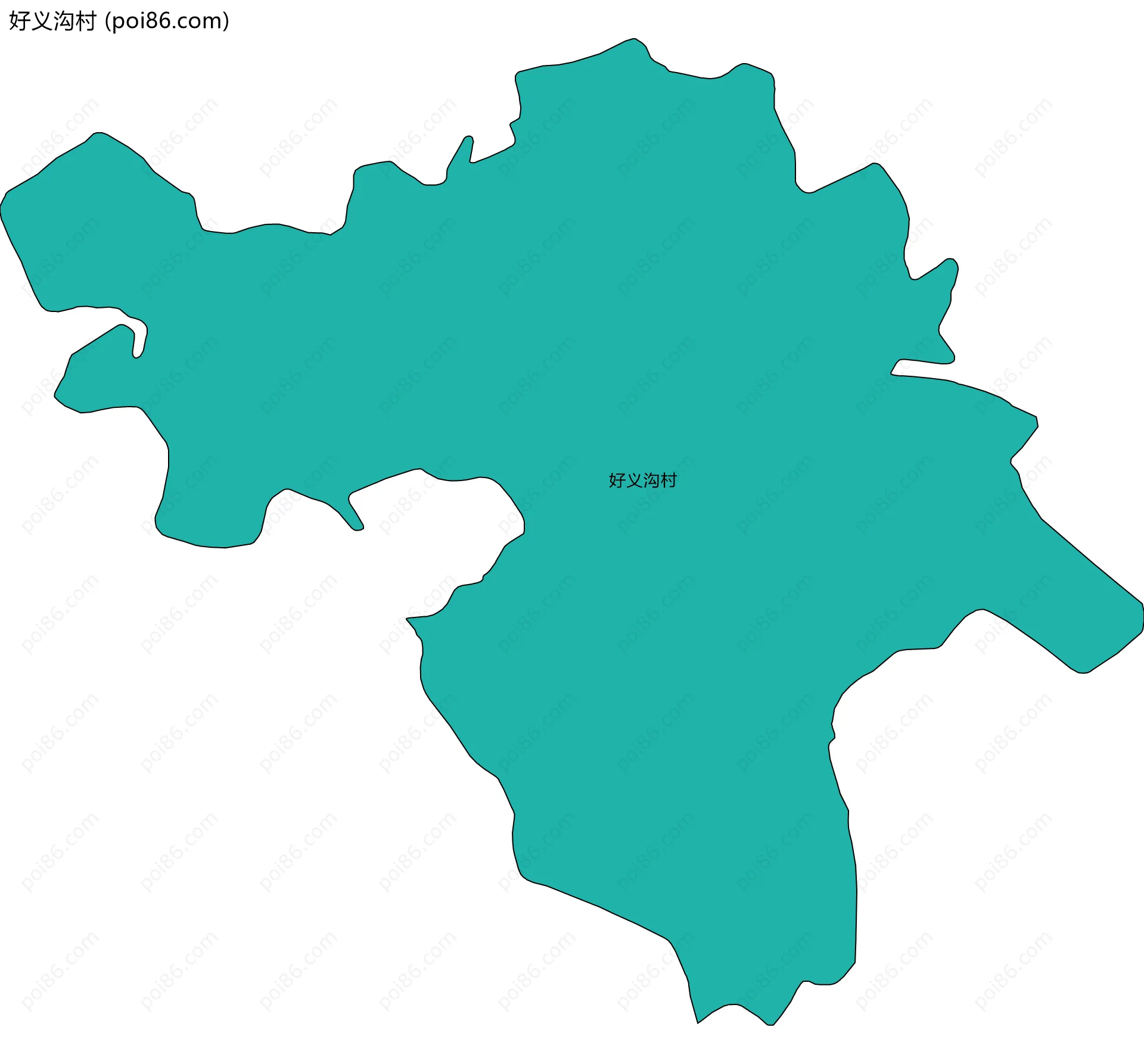 好义沟村边界地图