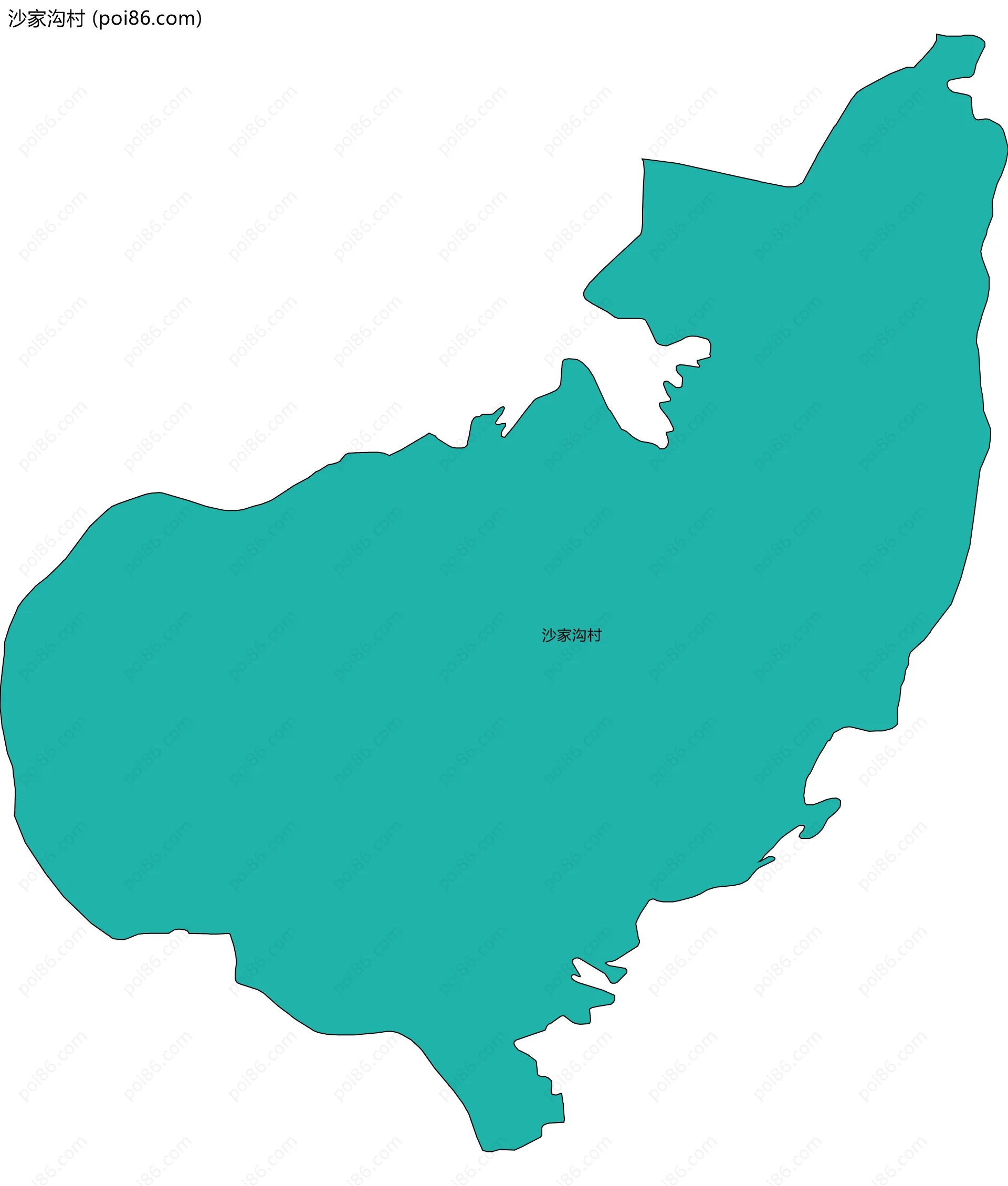 沙家沟村边界地图