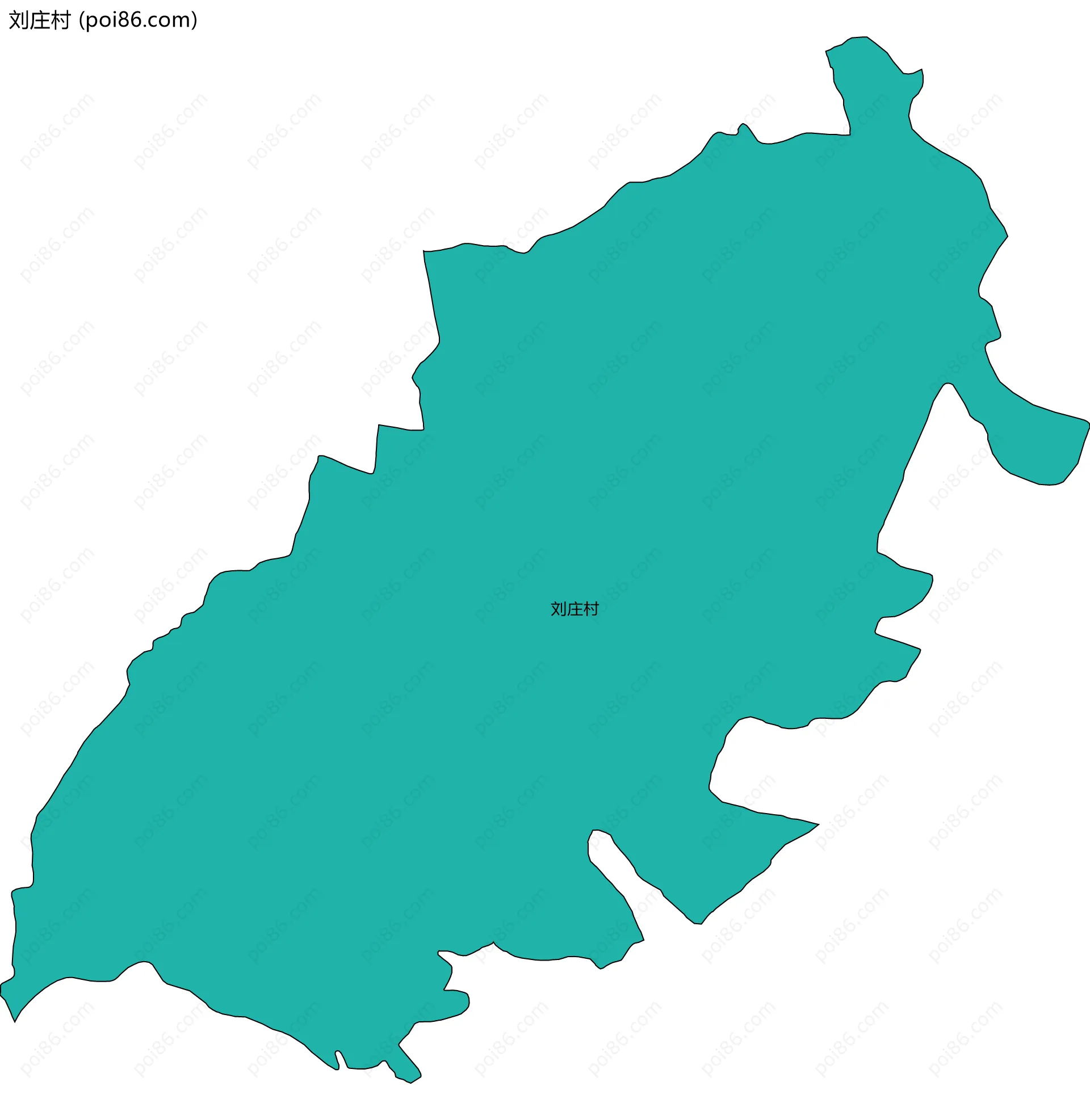 刘庄村边界地图