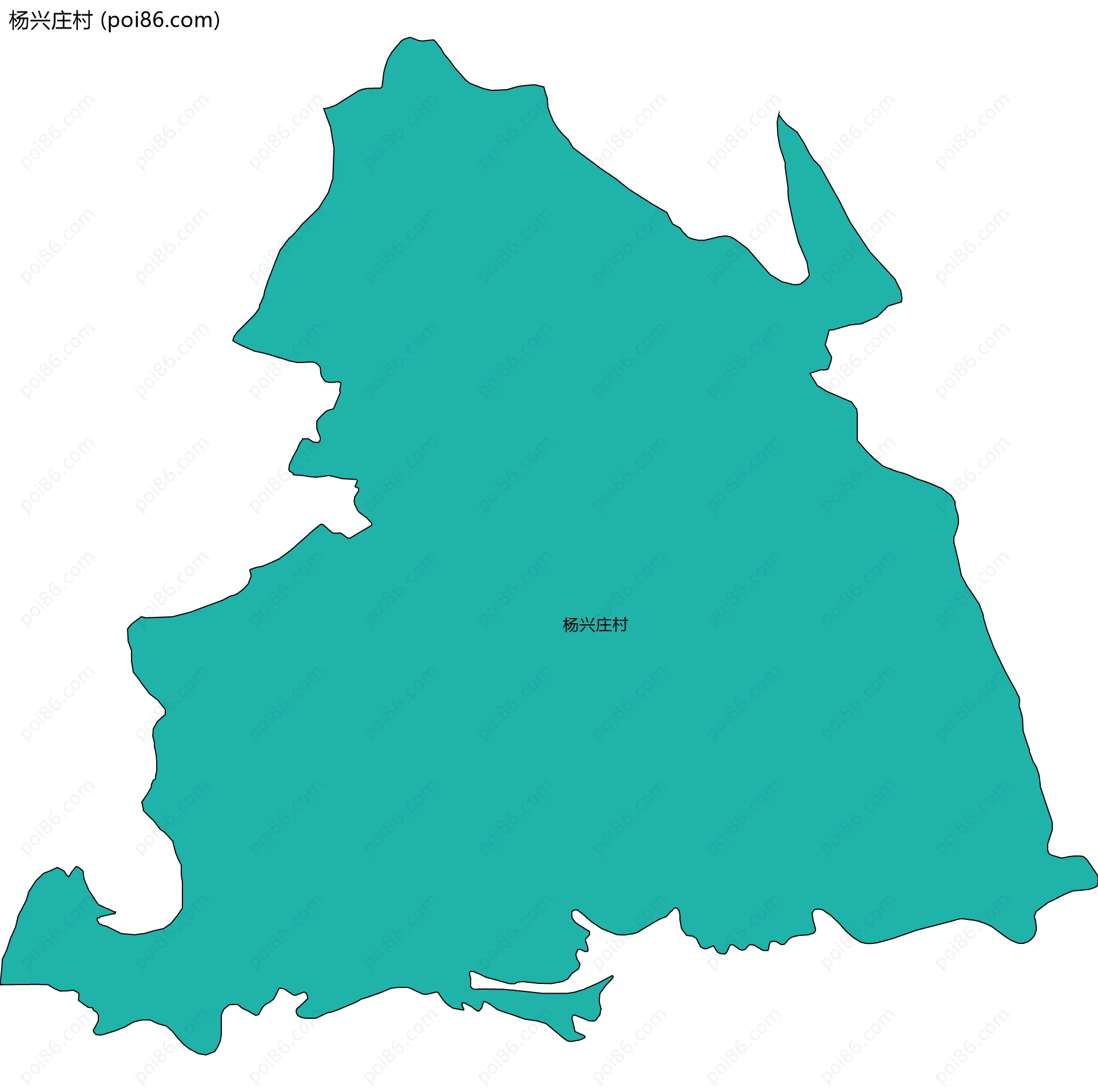 杨兴庄村边界地图