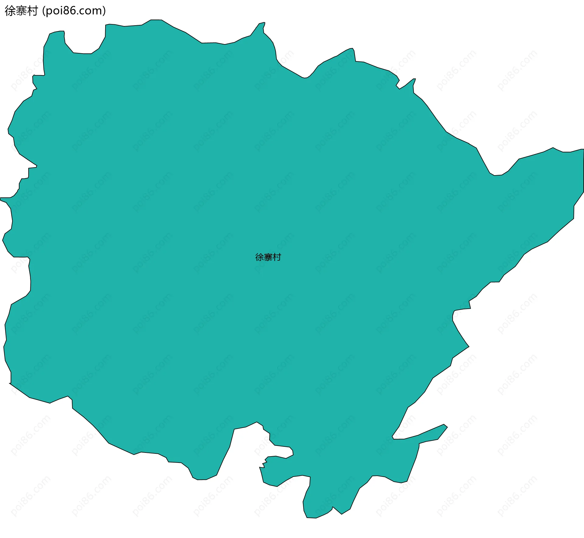 徐寨村边界地图