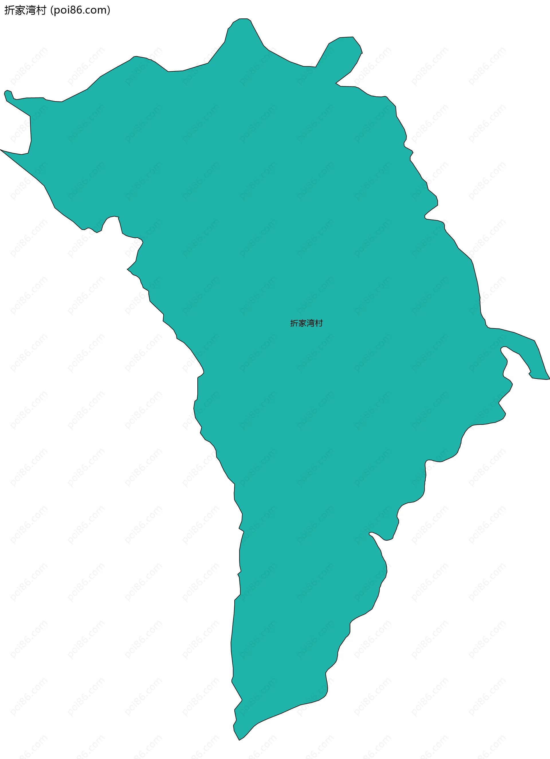 折家湾村边界地图