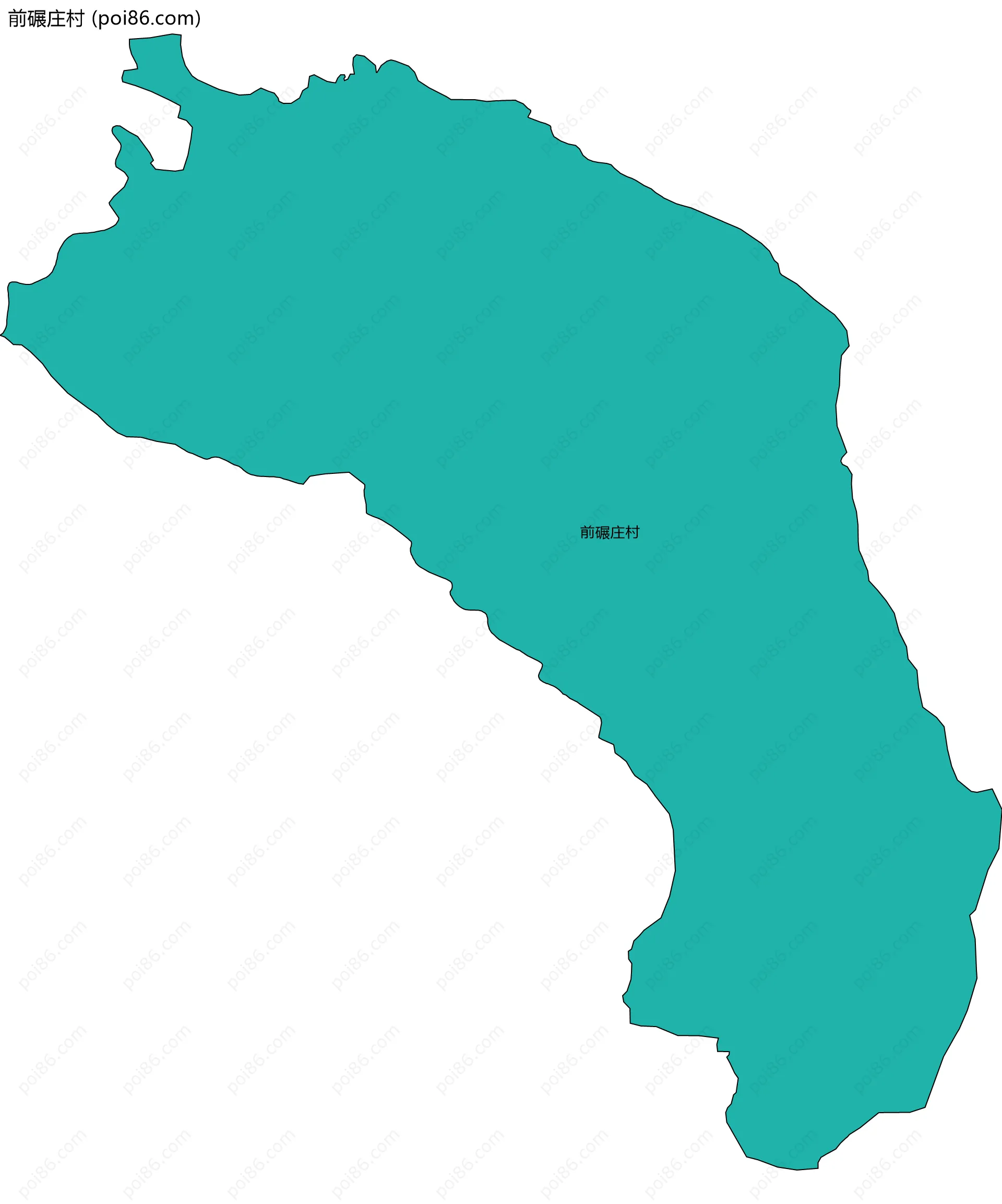 前碾庄村边界地图