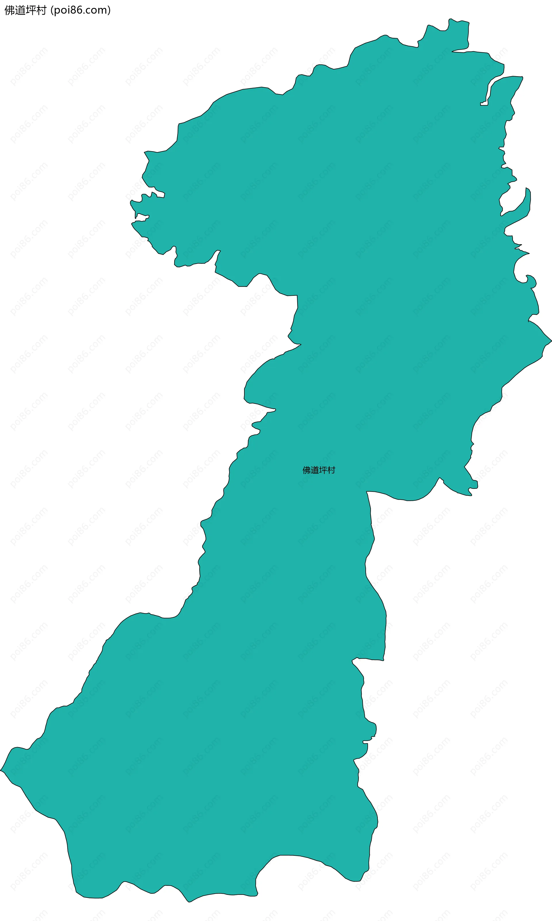 佛道坪村边界地图