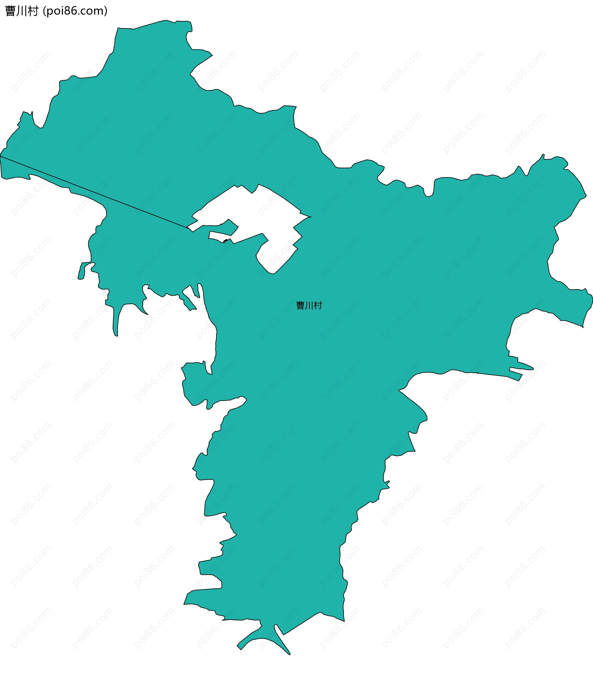 曹川村边界地图