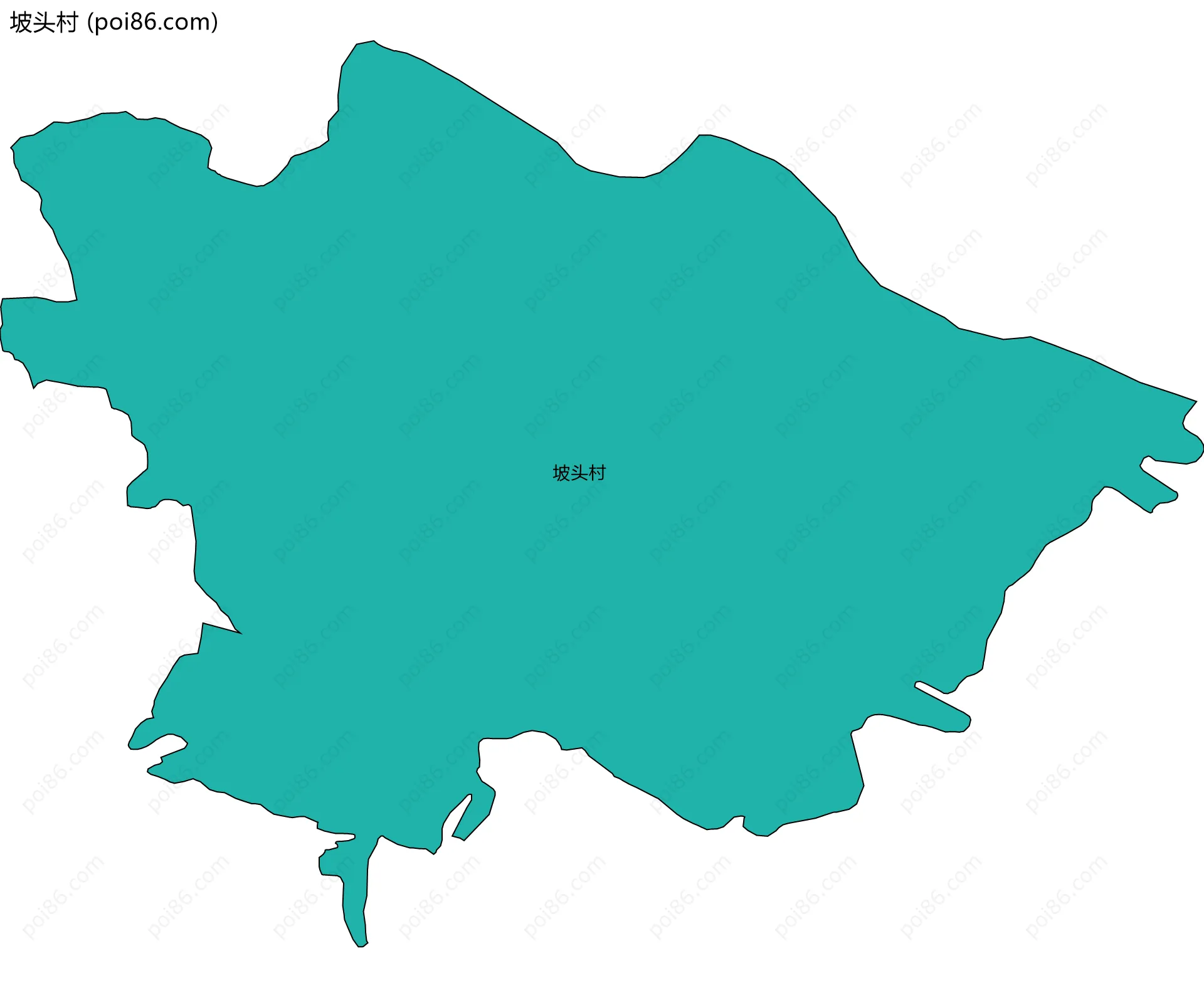 坡头村边界地图