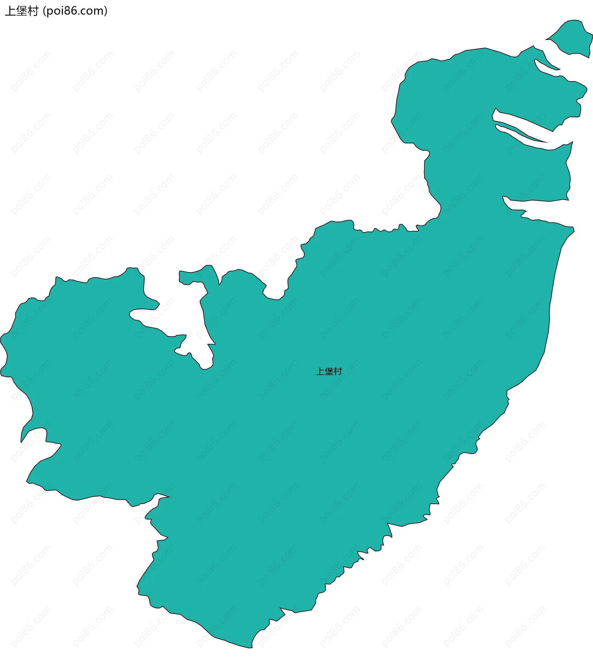 上堡村边界地图