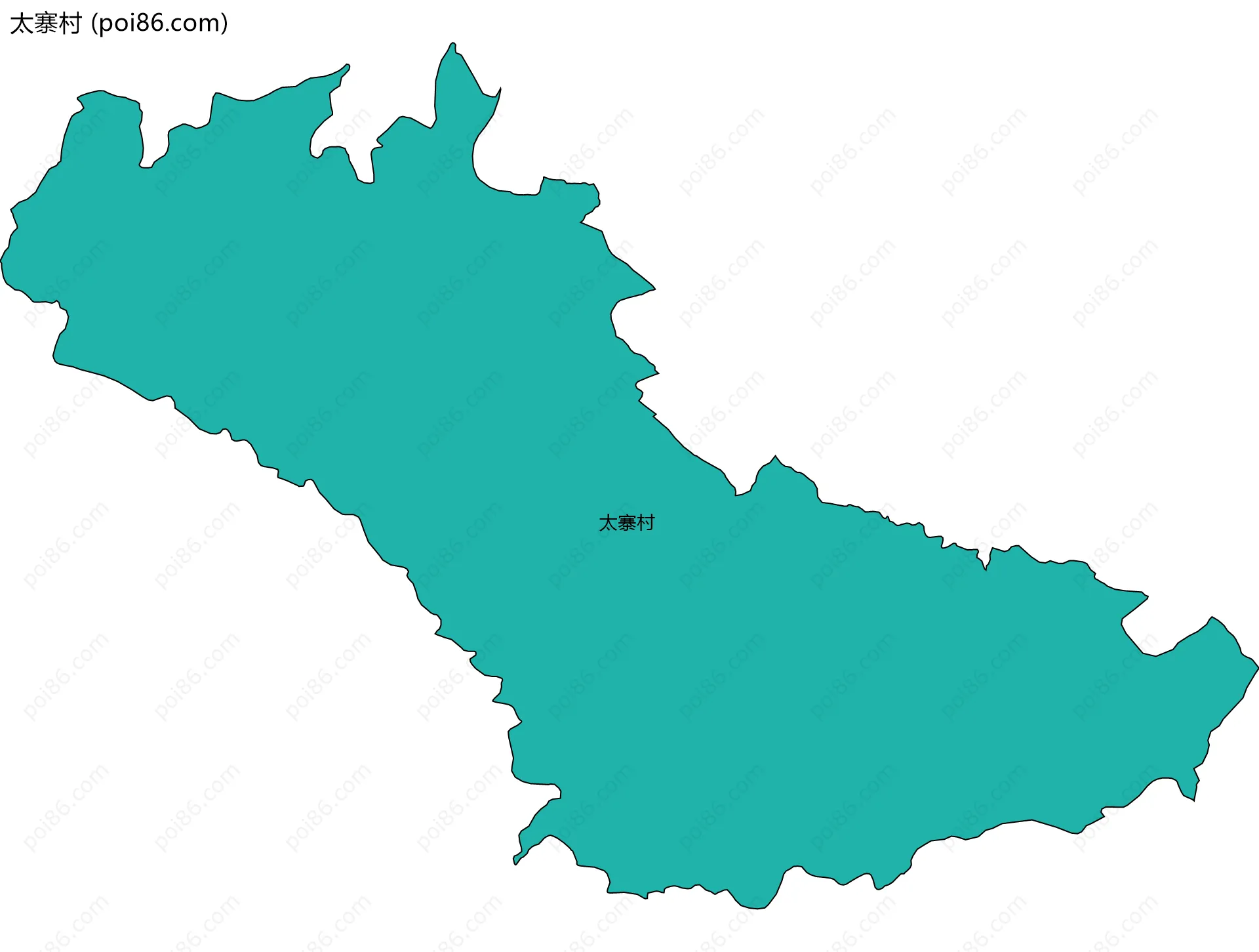 太寨村边界地图