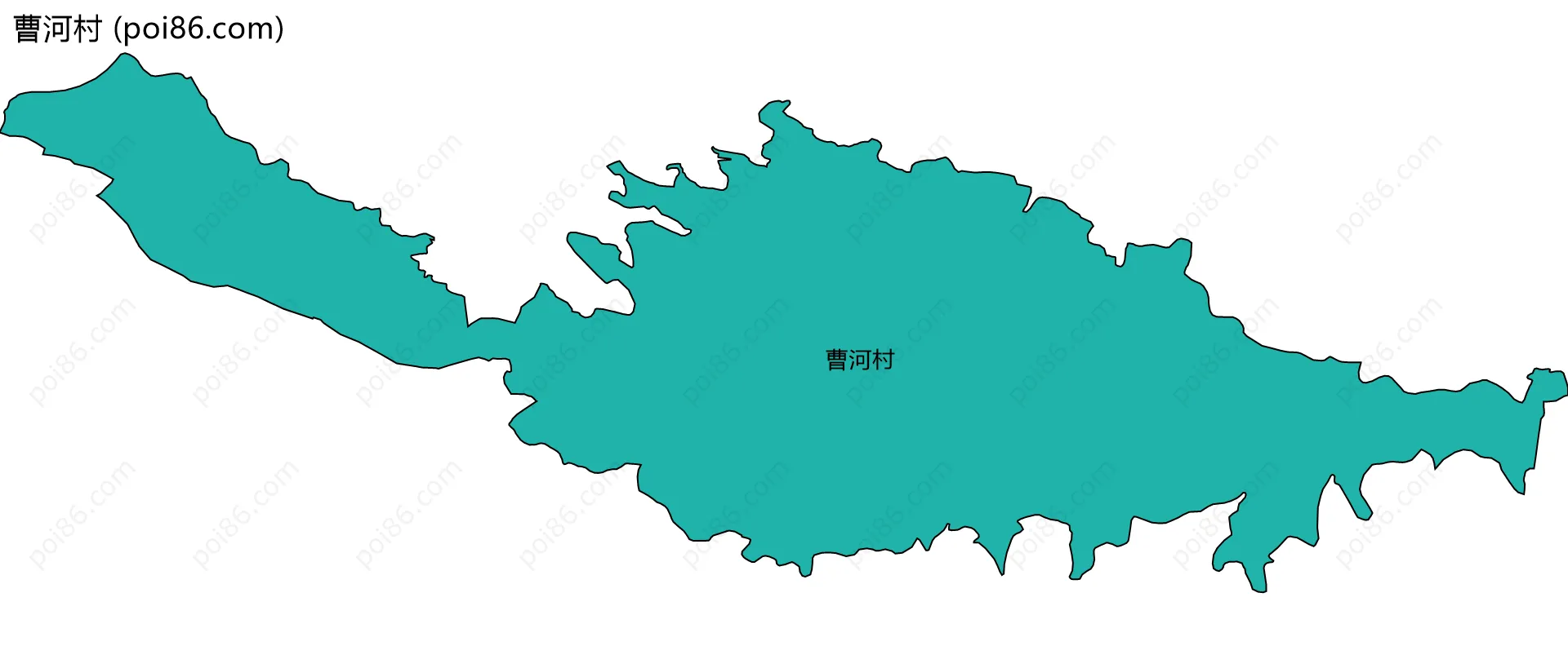 曹河村边界地图