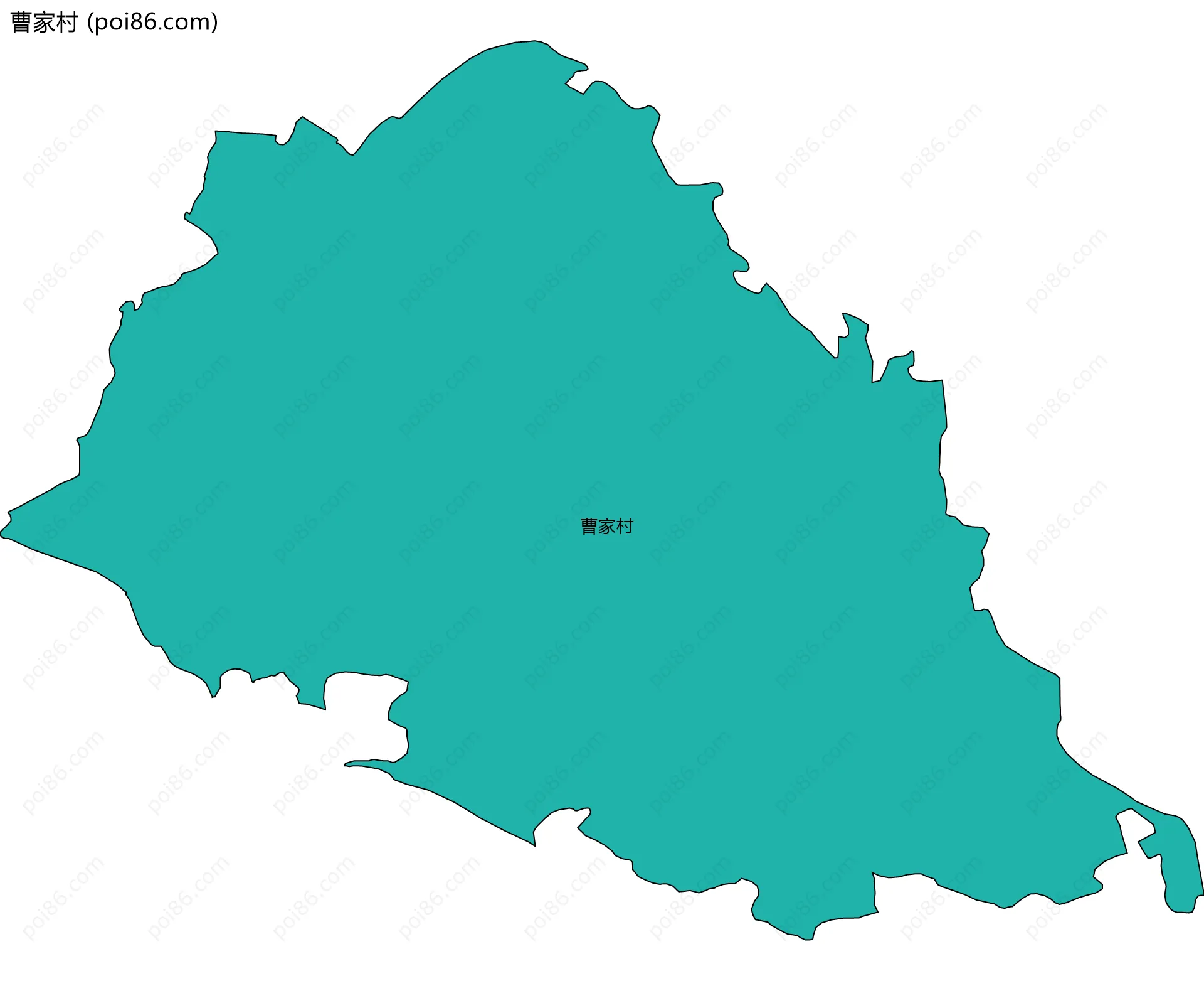 曹家村边界地图