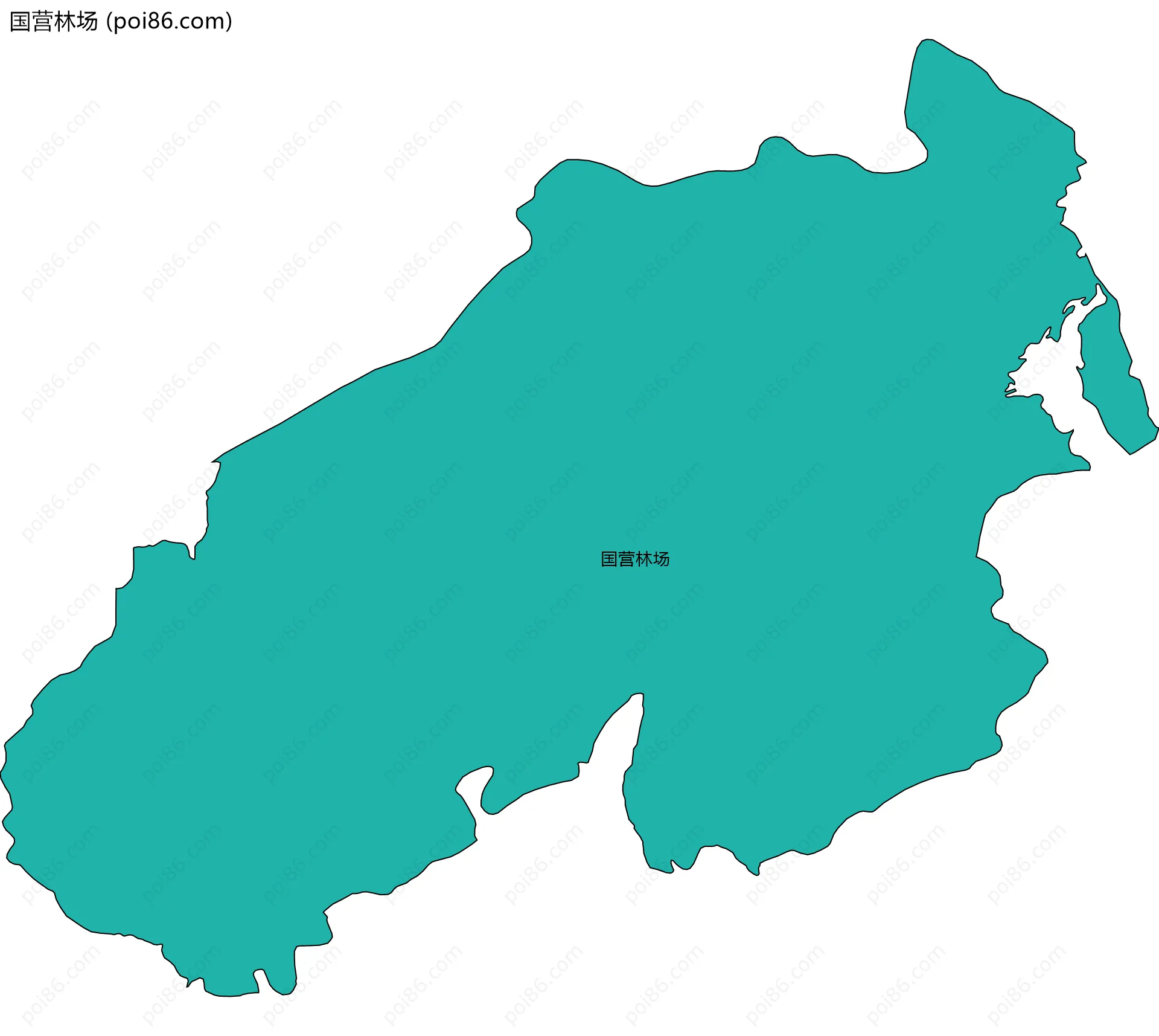 国营林场边界地图