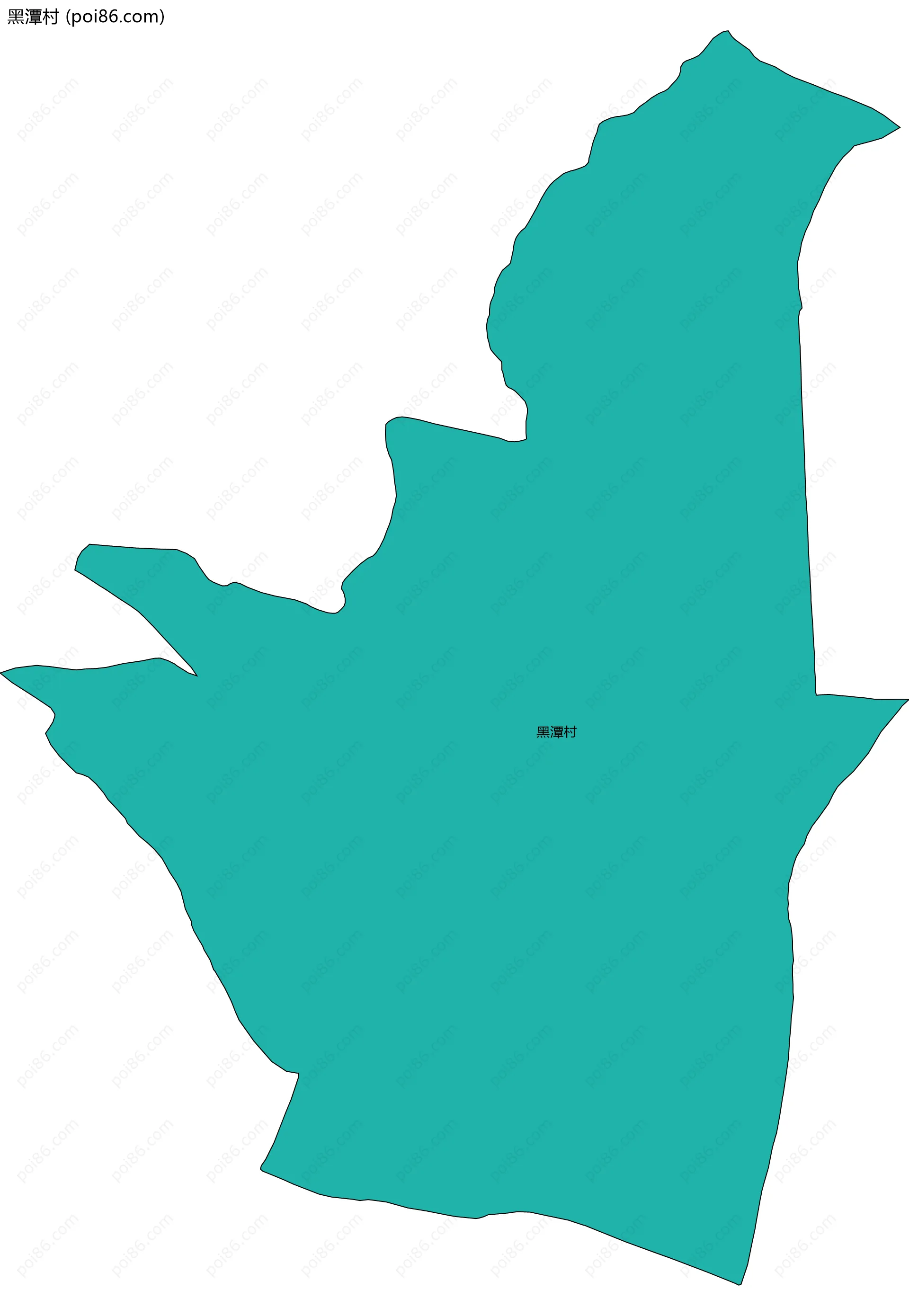 黑潭村边界地图