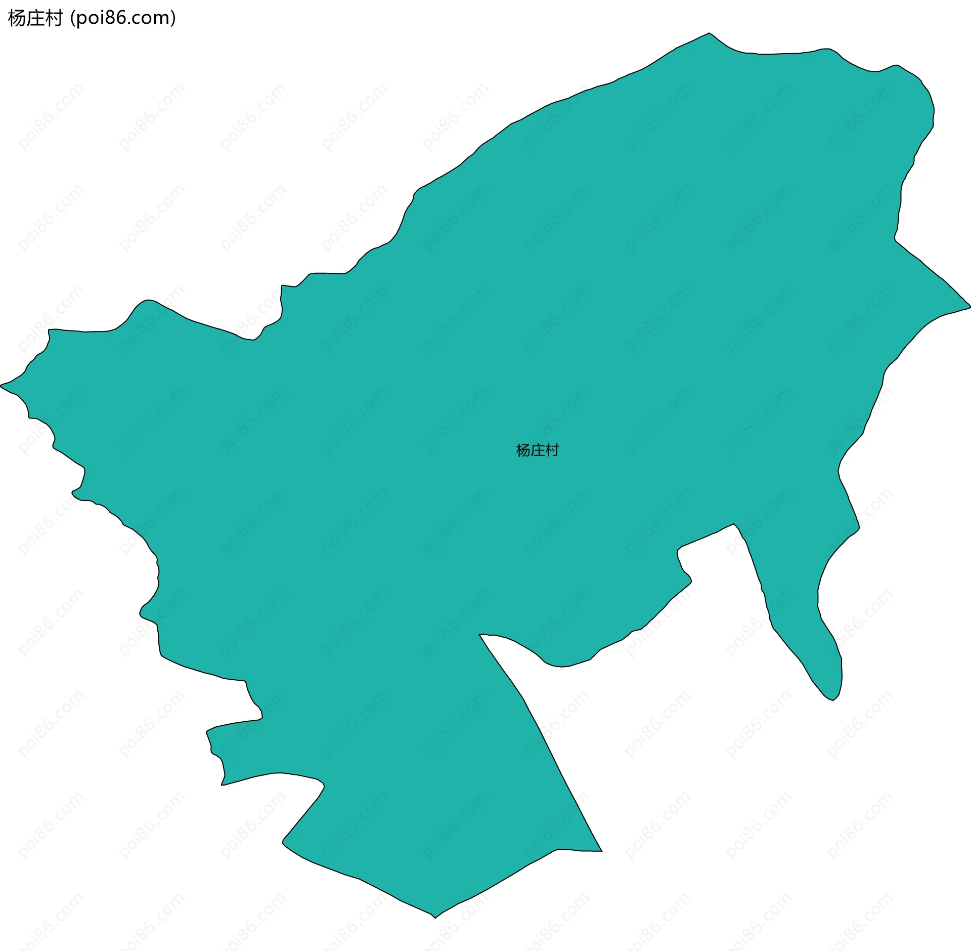 杨庄村边界地图