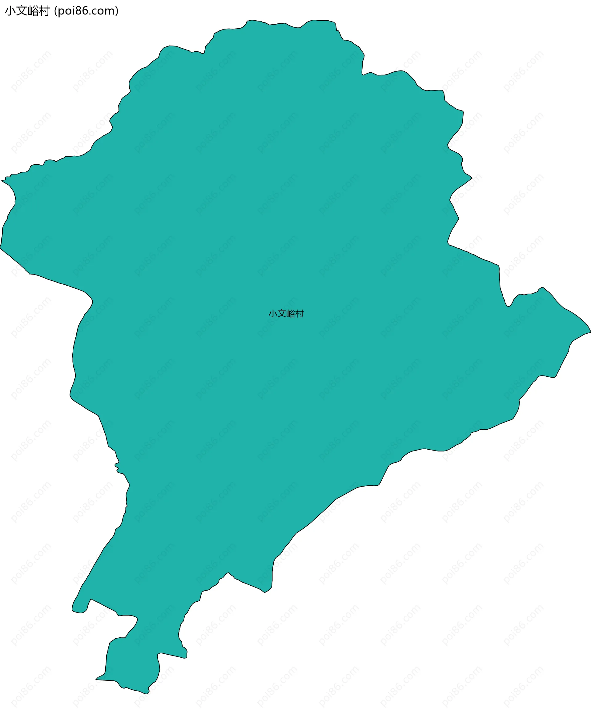 小文峪村边界地图