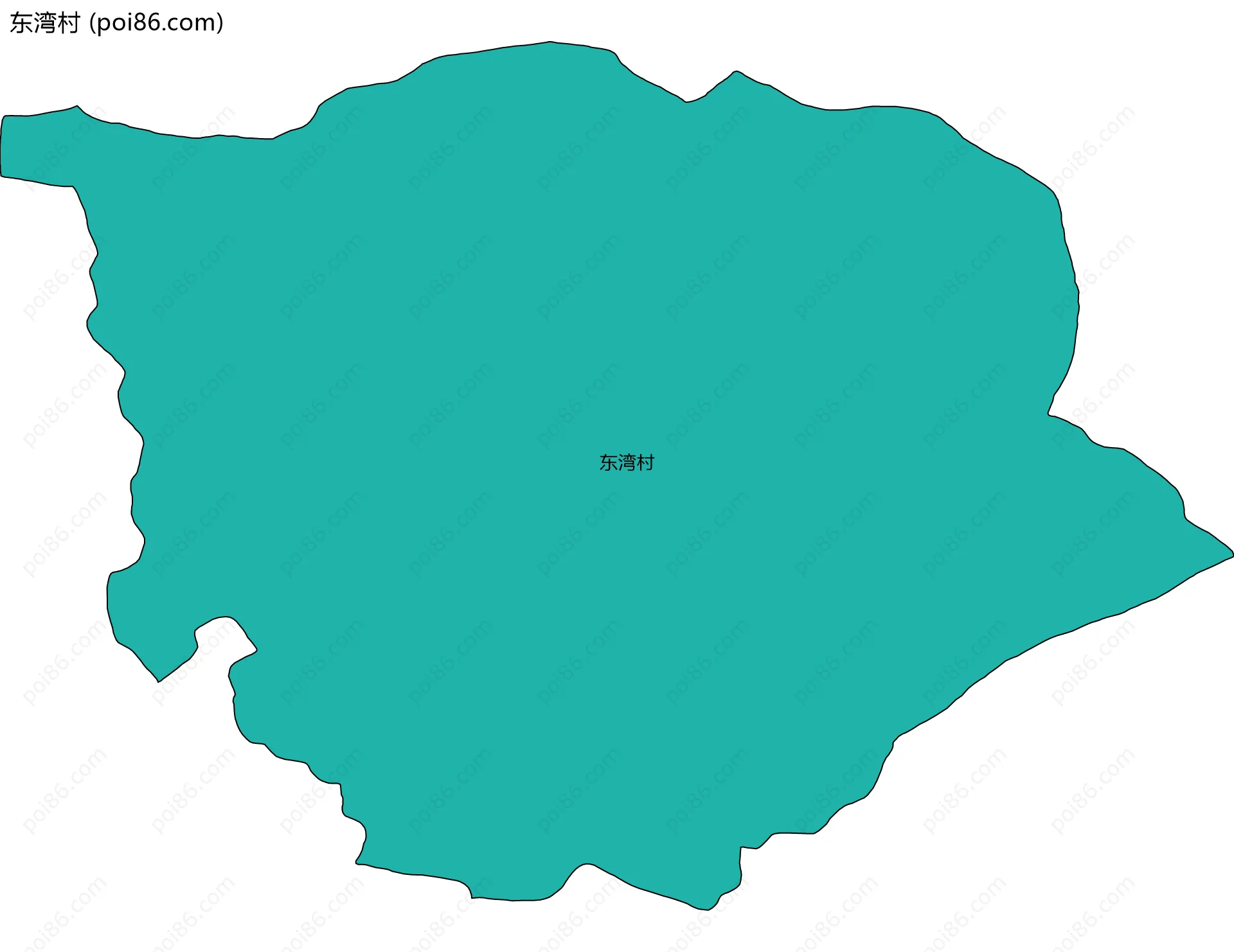 东湾村边界地图