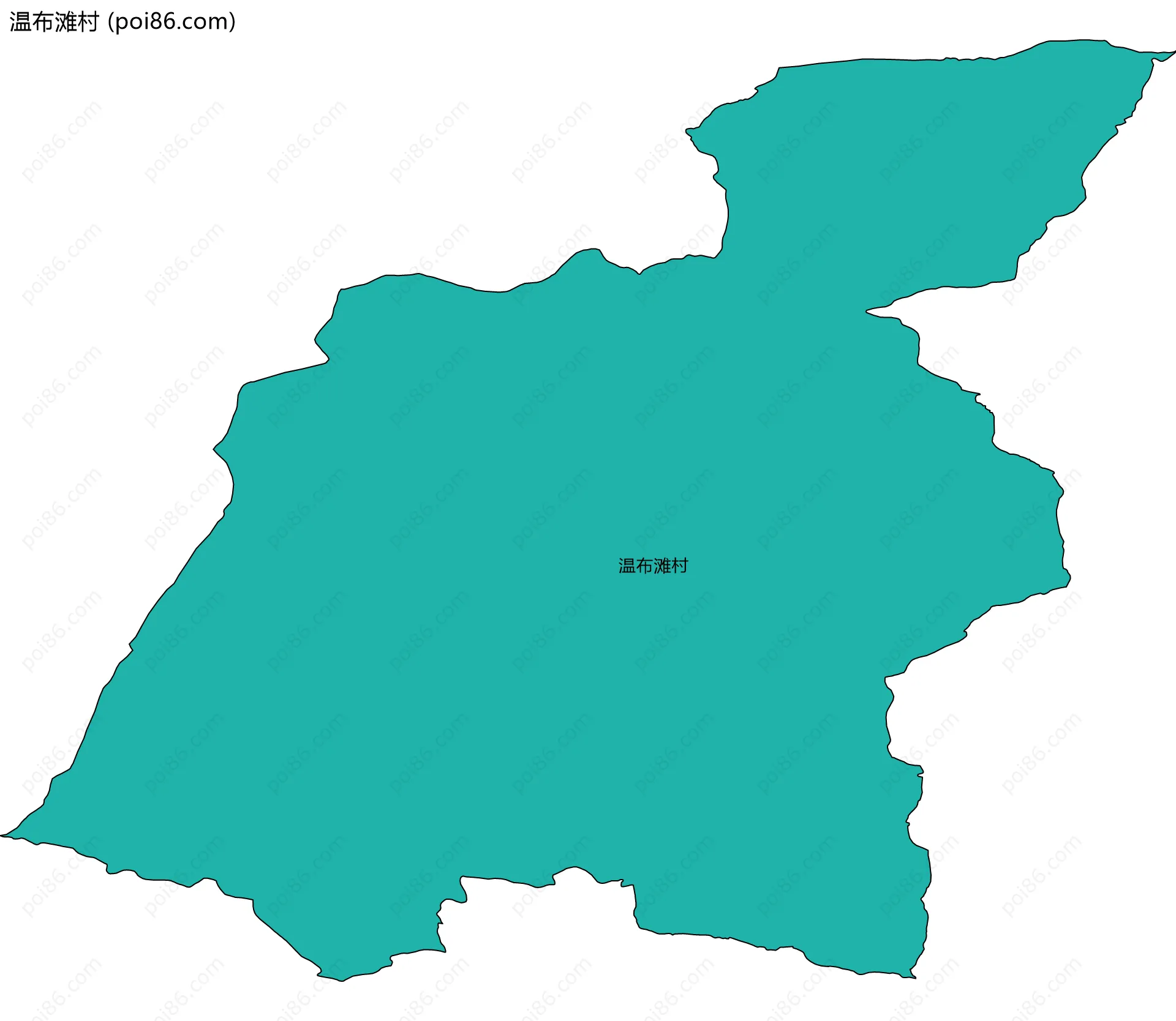 温布滩村边界地图