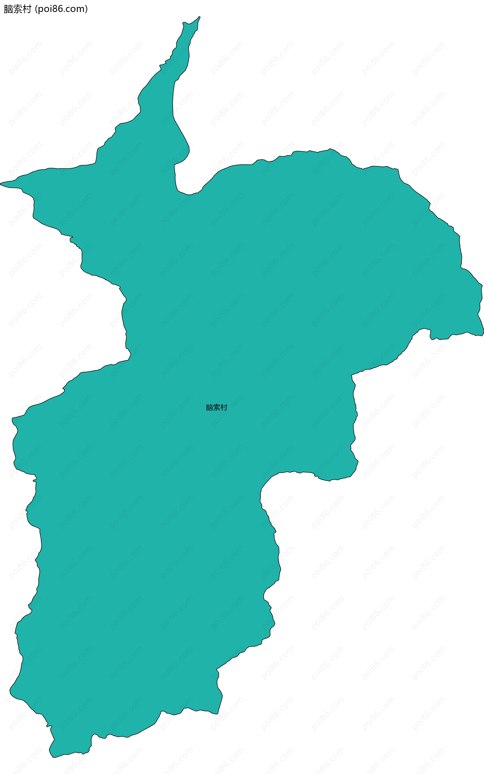 脑索村边界地图
