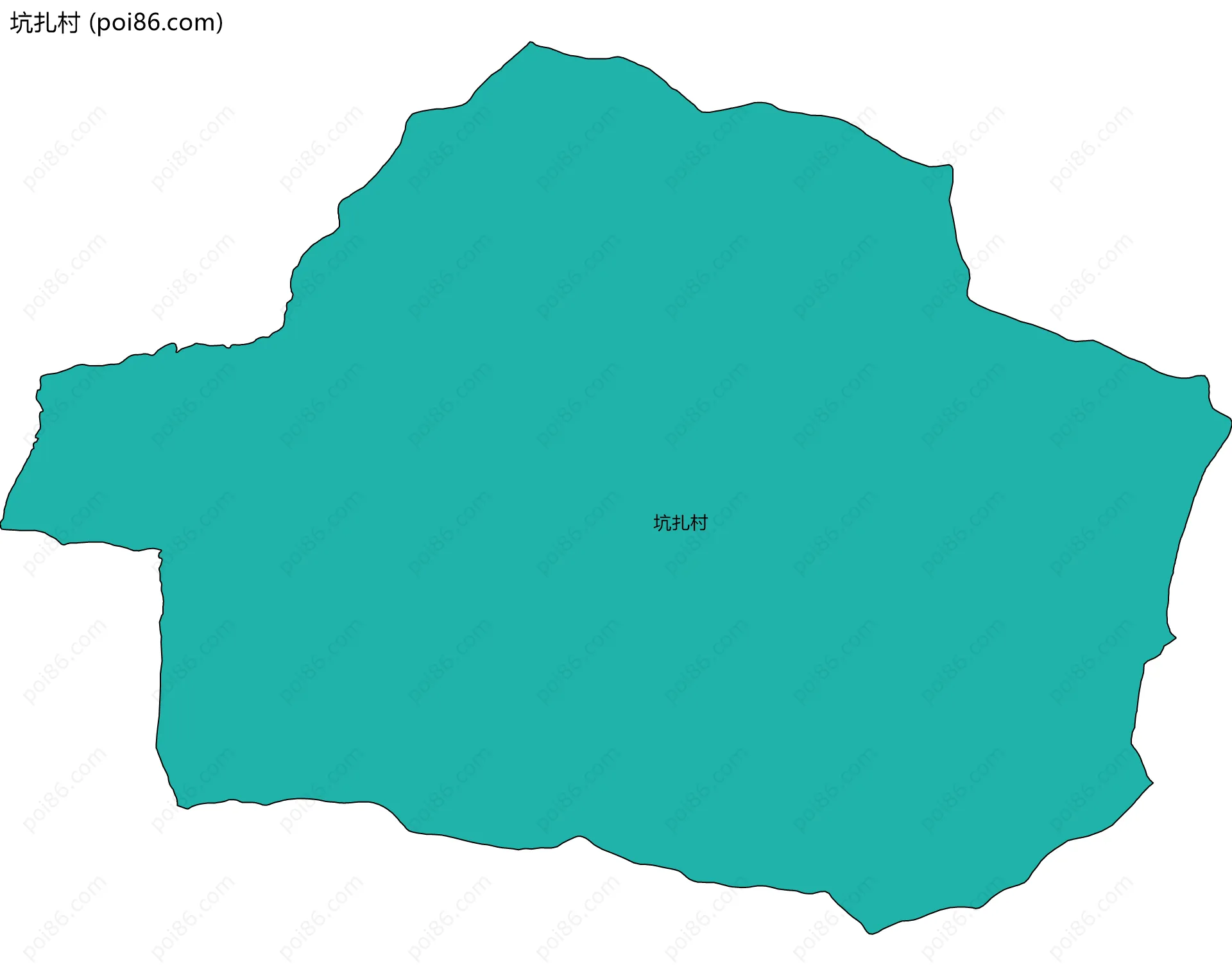 坑扎村边界地图