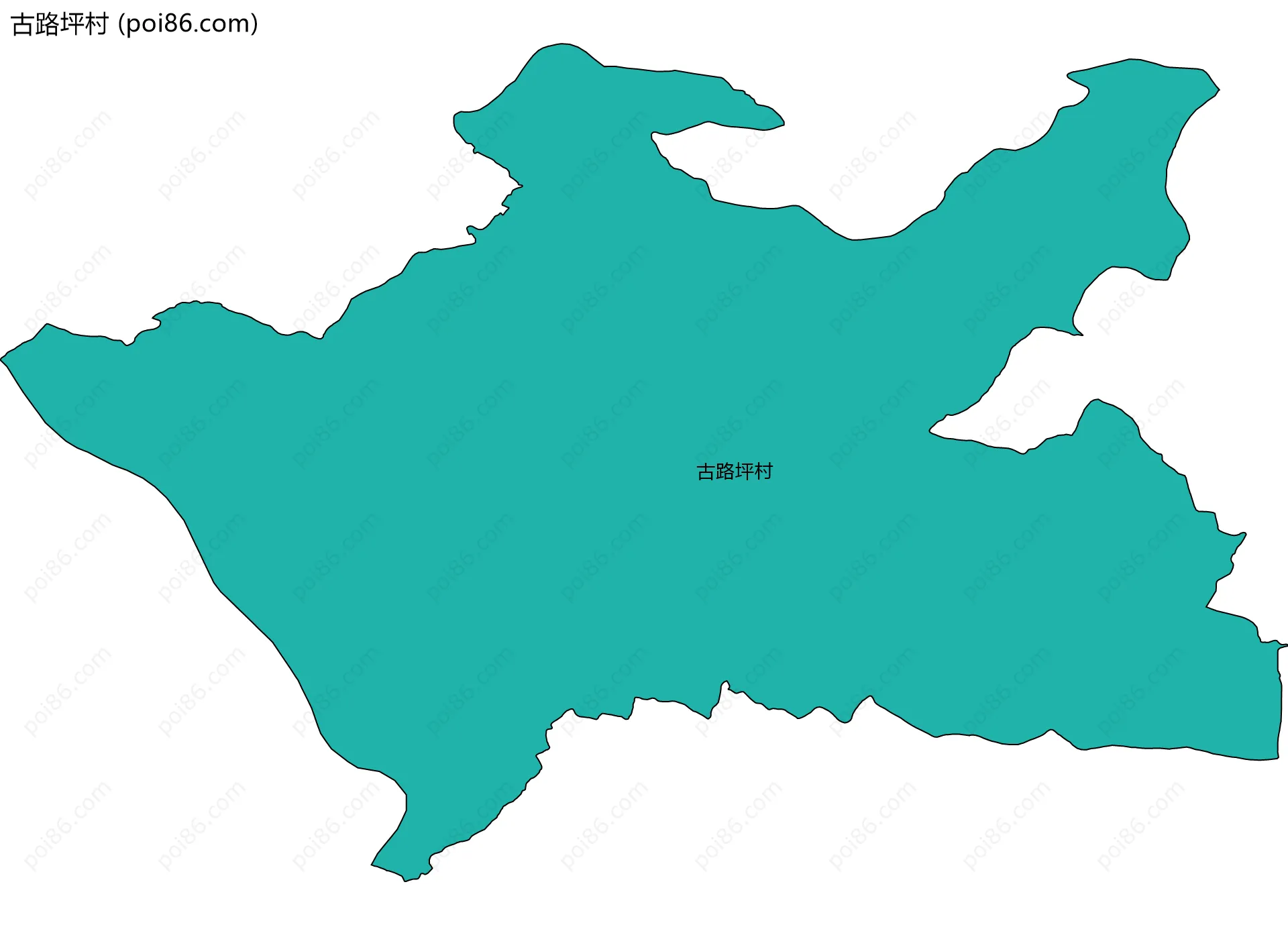 古路坪村边界地图