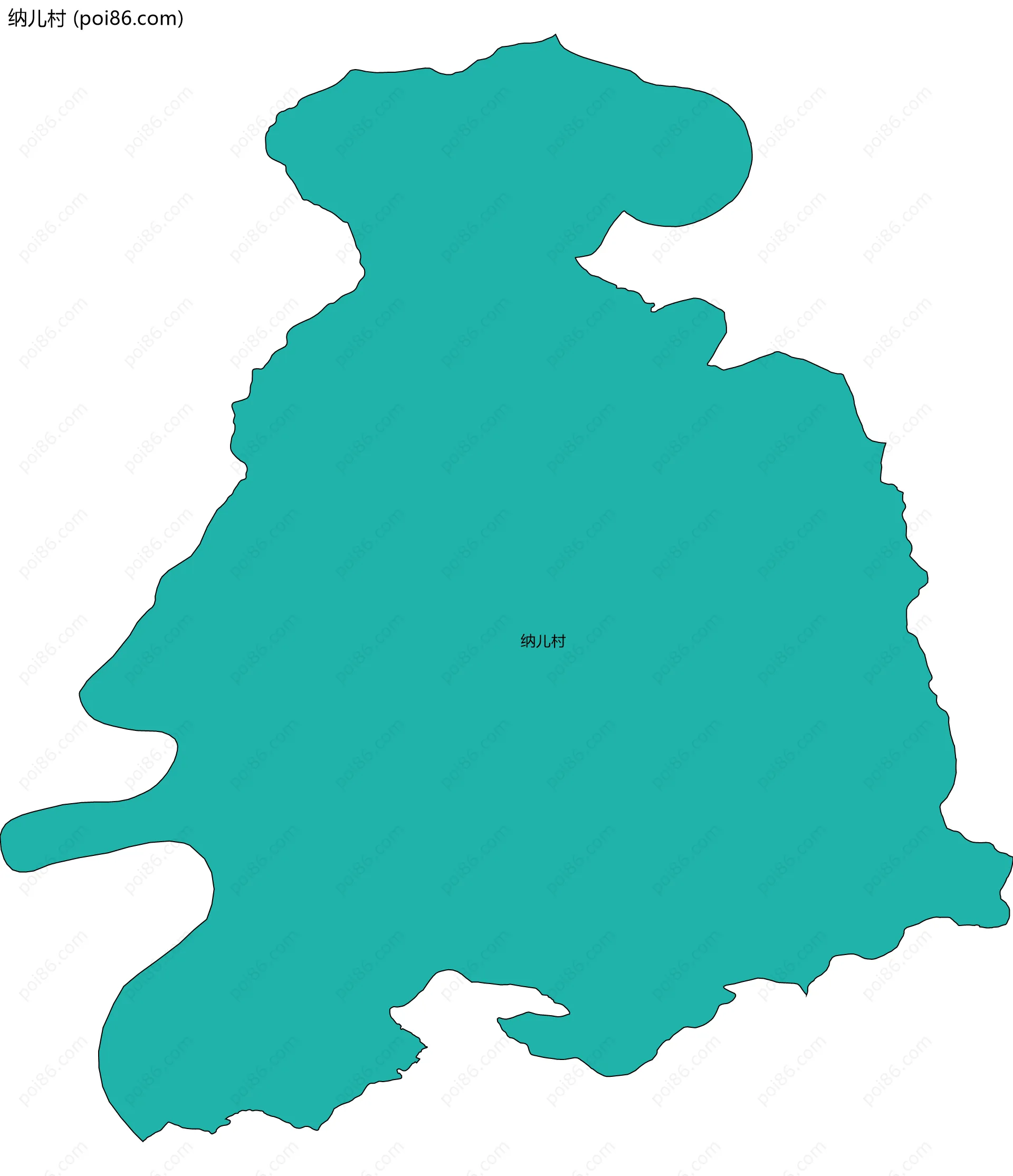 纳儿村边界地图