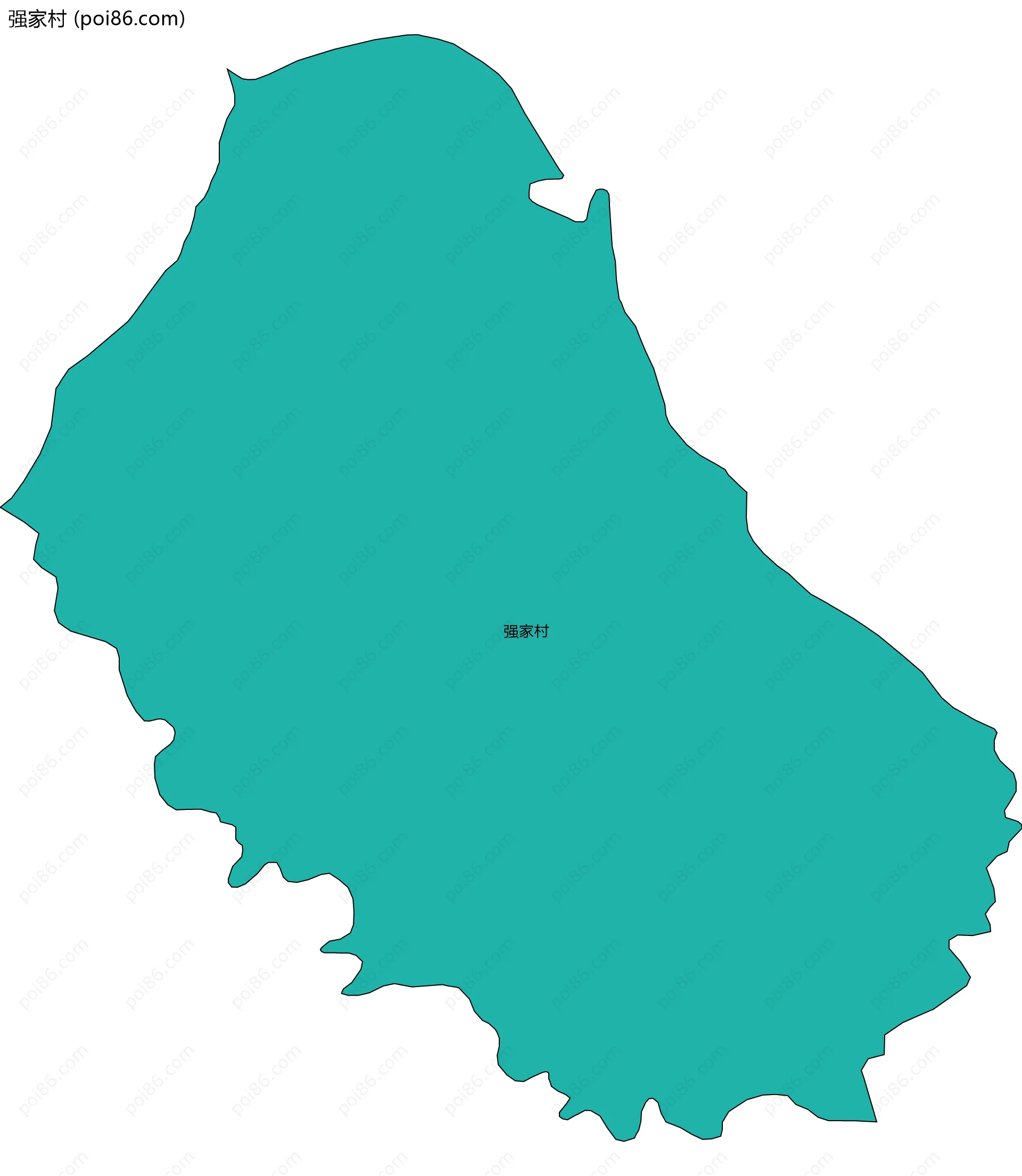 强家村边界地图