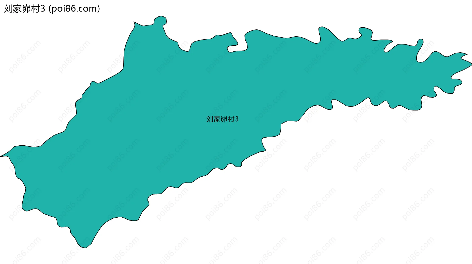 刘家峁村3边界地图
