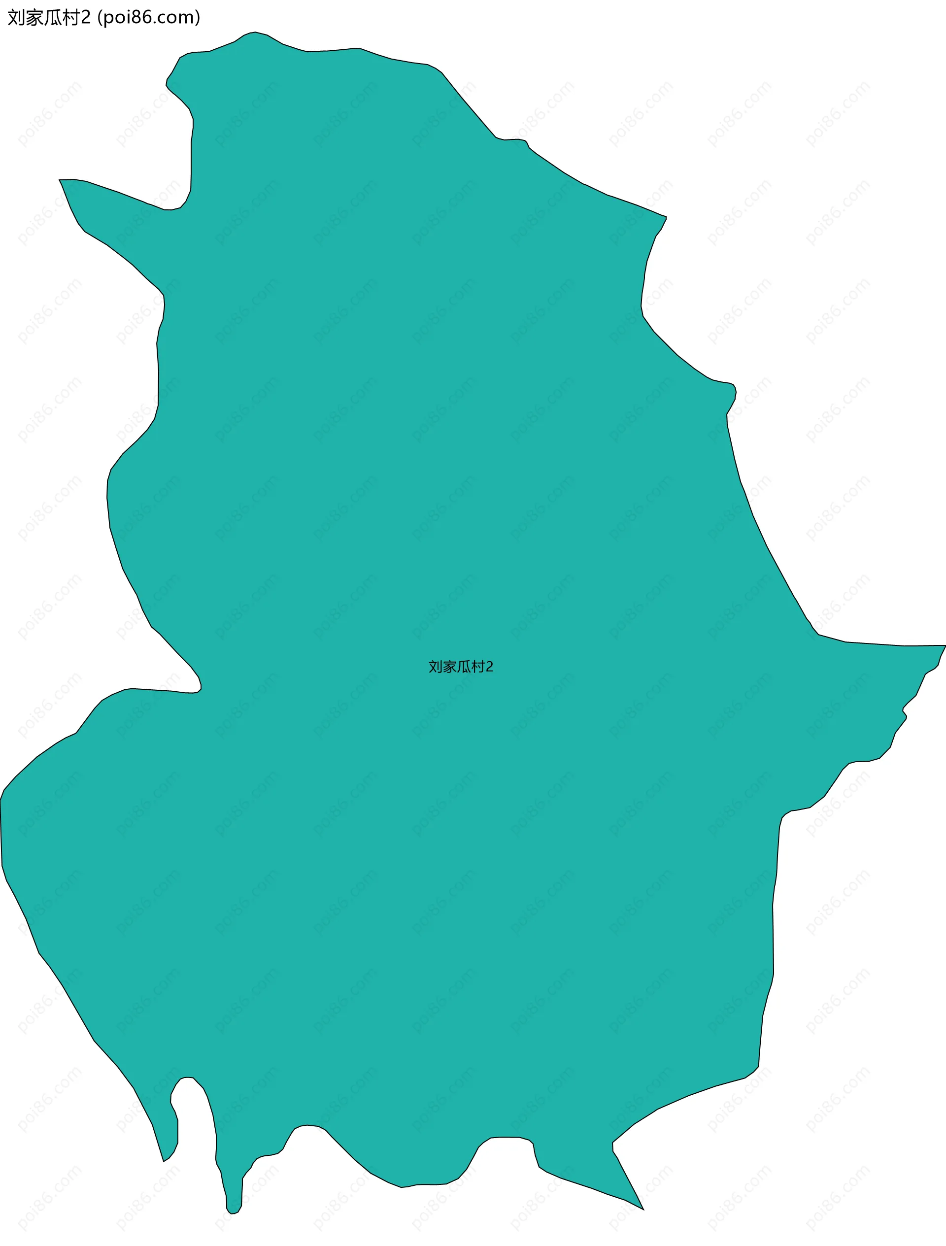 刘家瓜村2边界地图