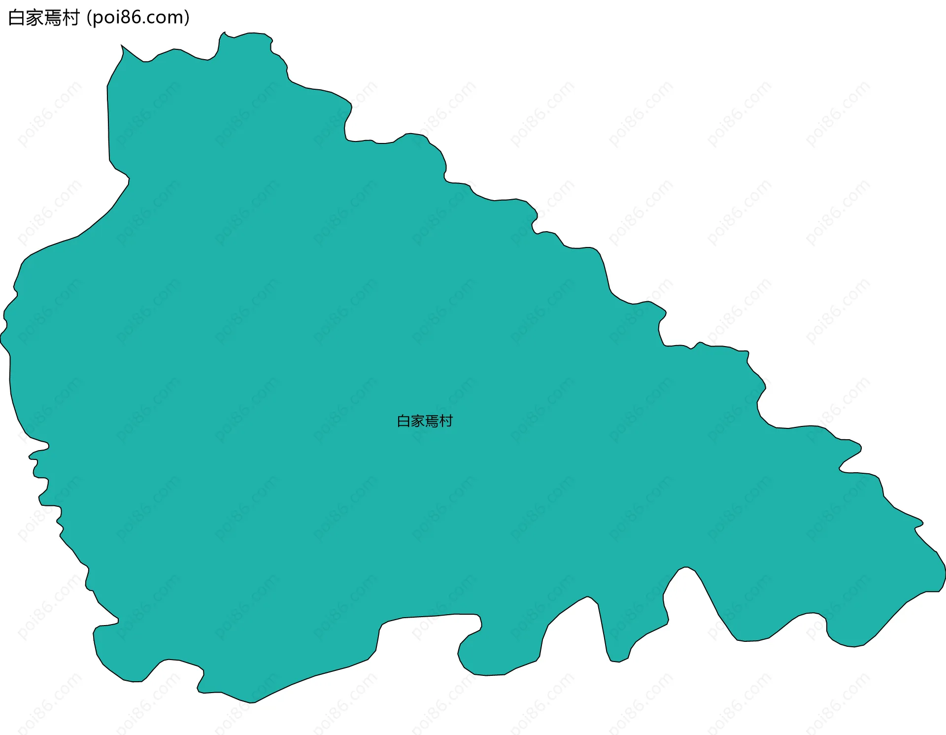 白家焉村边界地图
