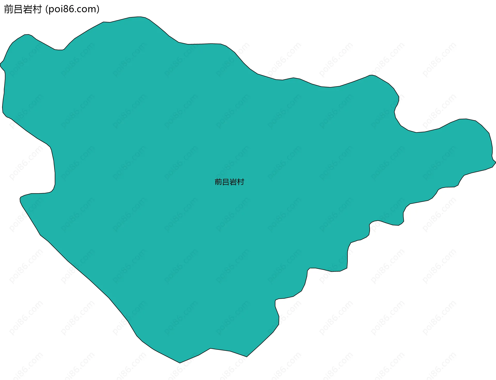 前吕岩村边界地图