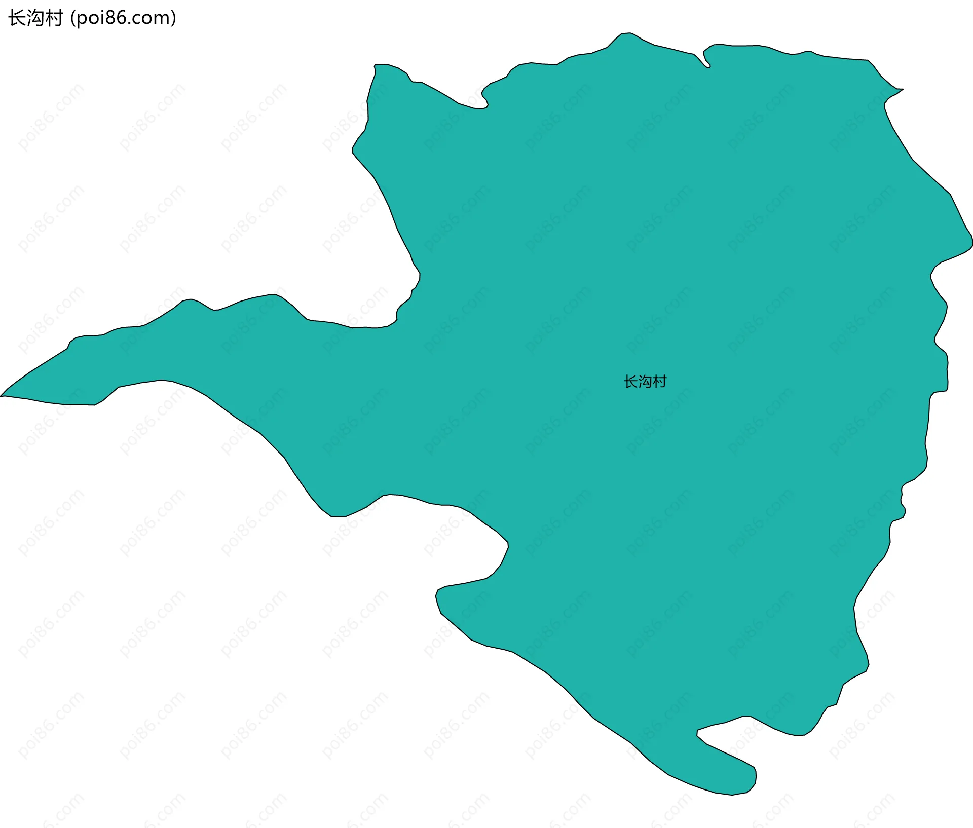 长沟村边界地图