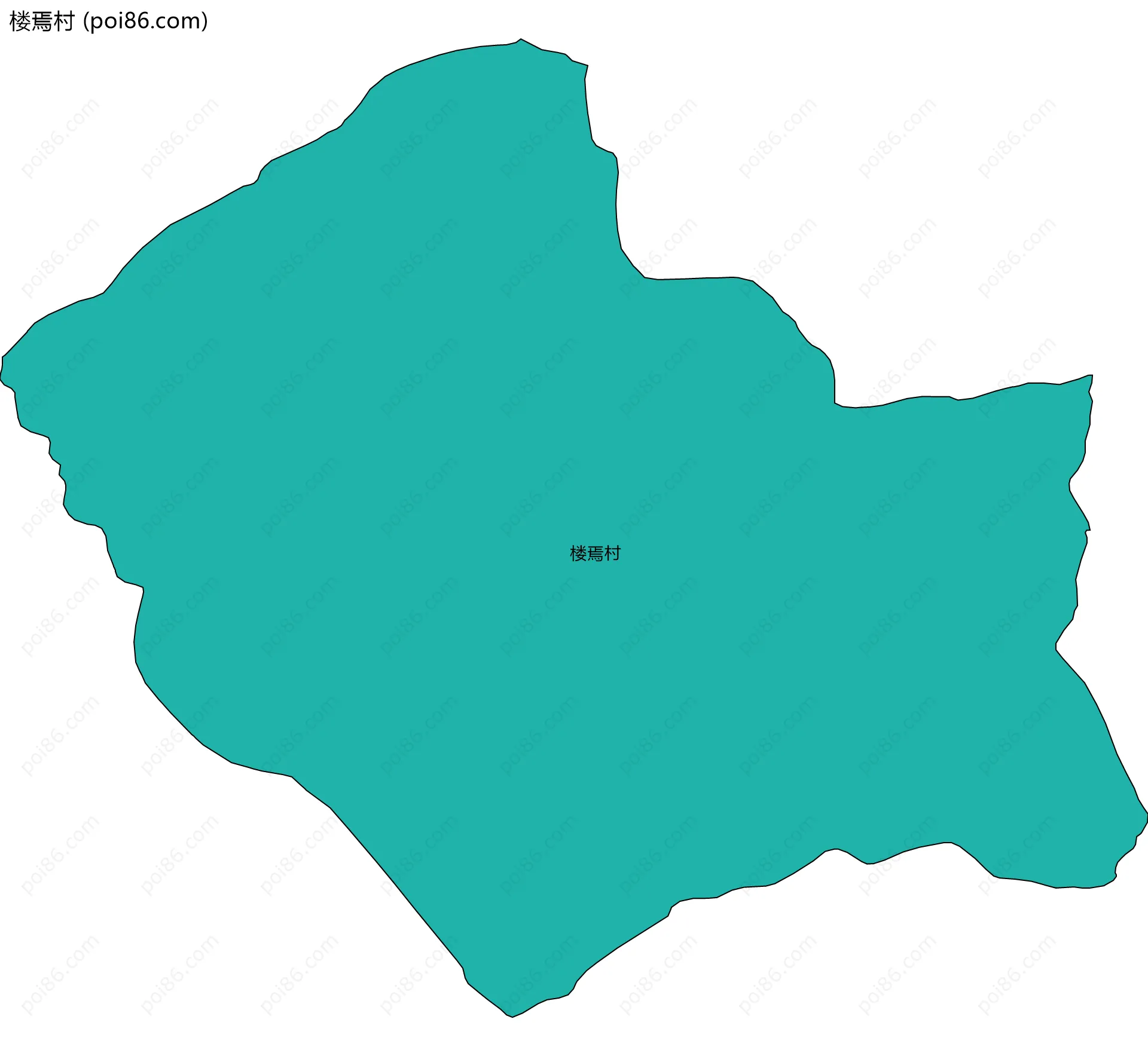 楼焉村边界地图