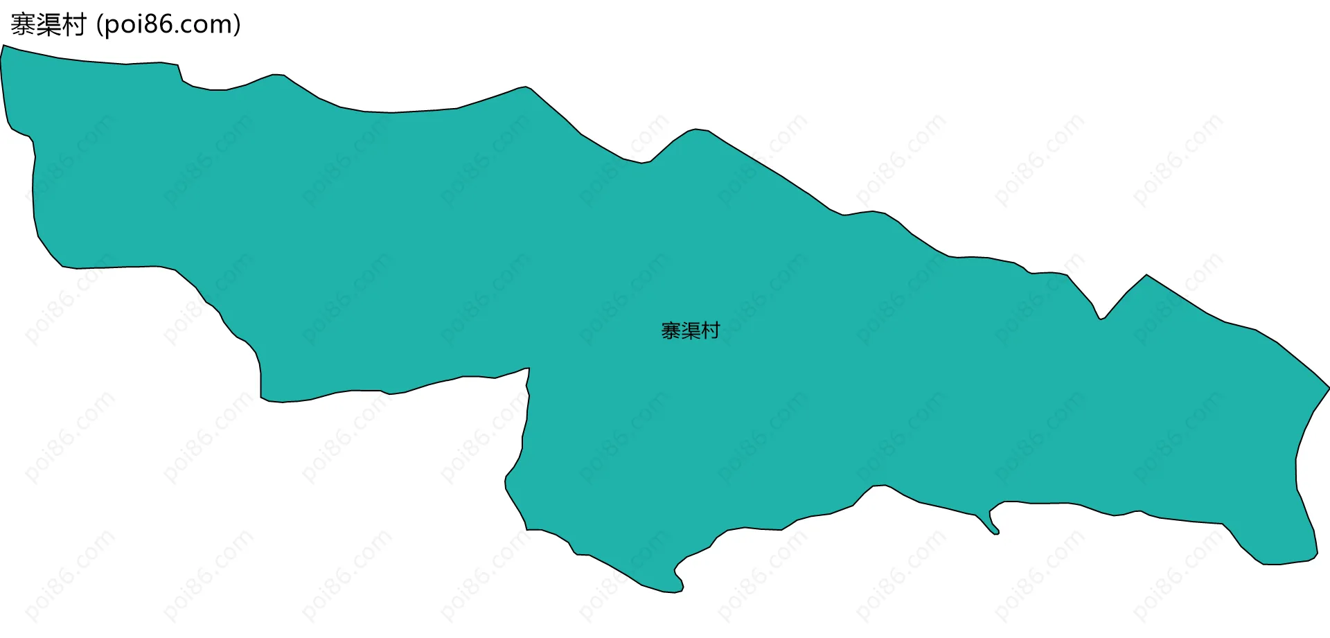 寨渠村边界地图