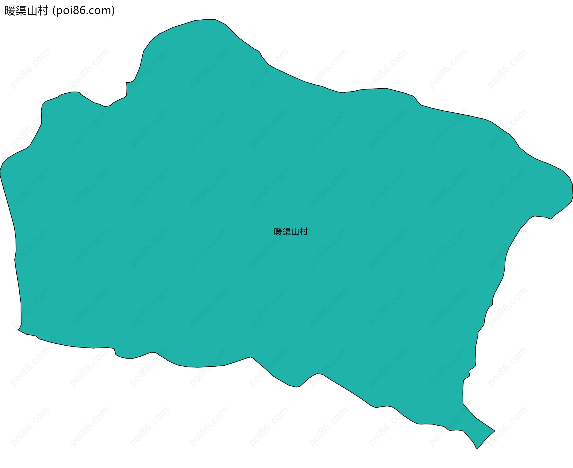 暖渠山村边界地图